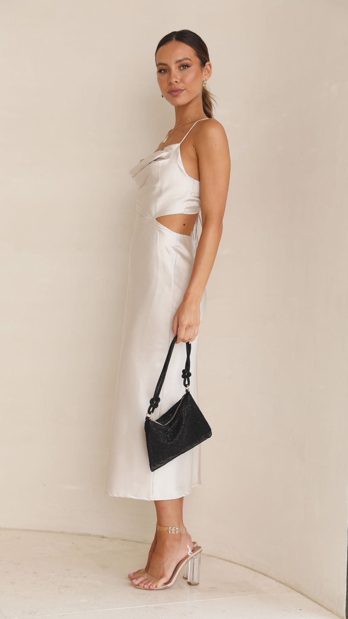 Charis Slip Dress - Champagne