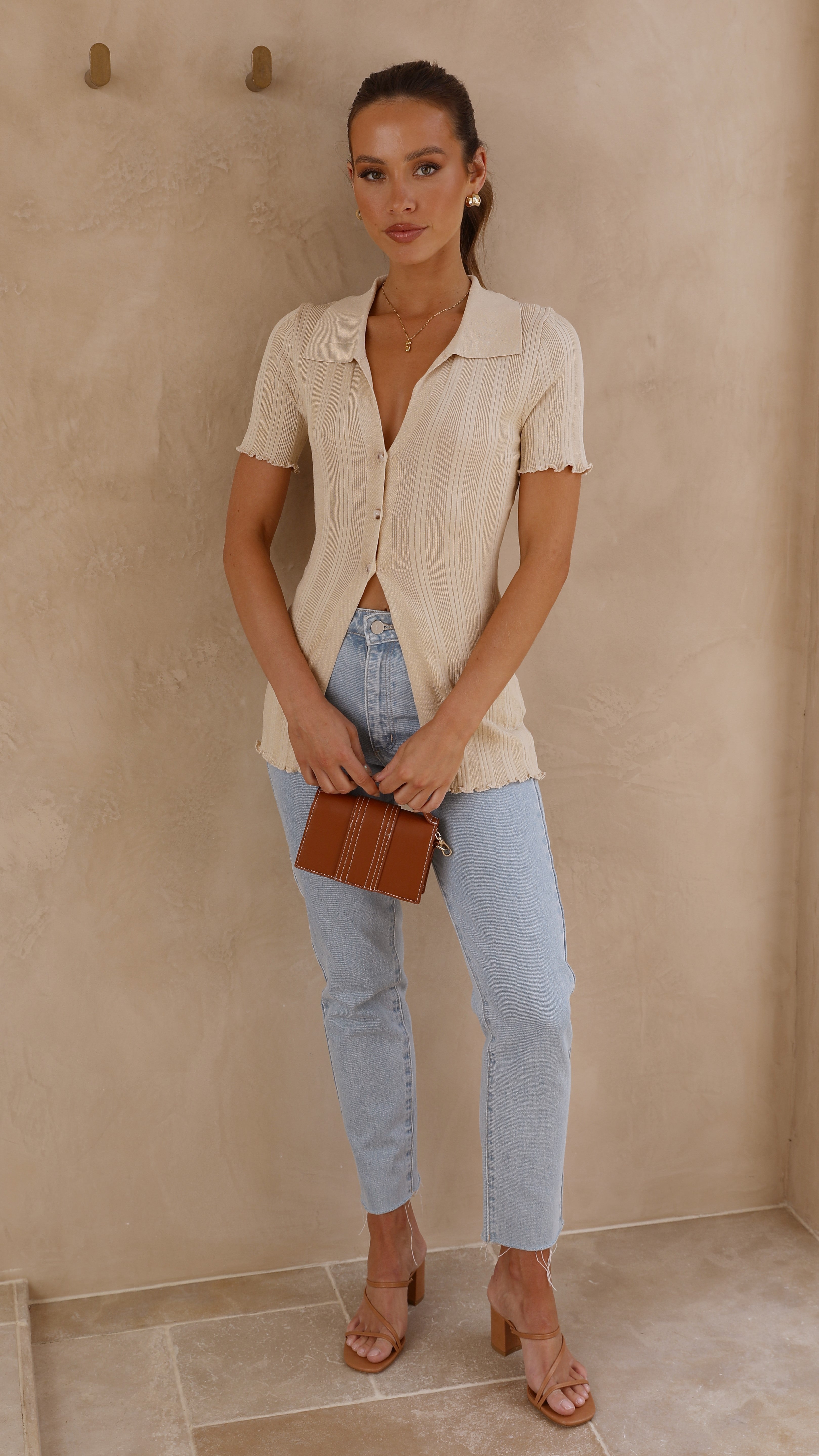 Dom Knit Top - Natural