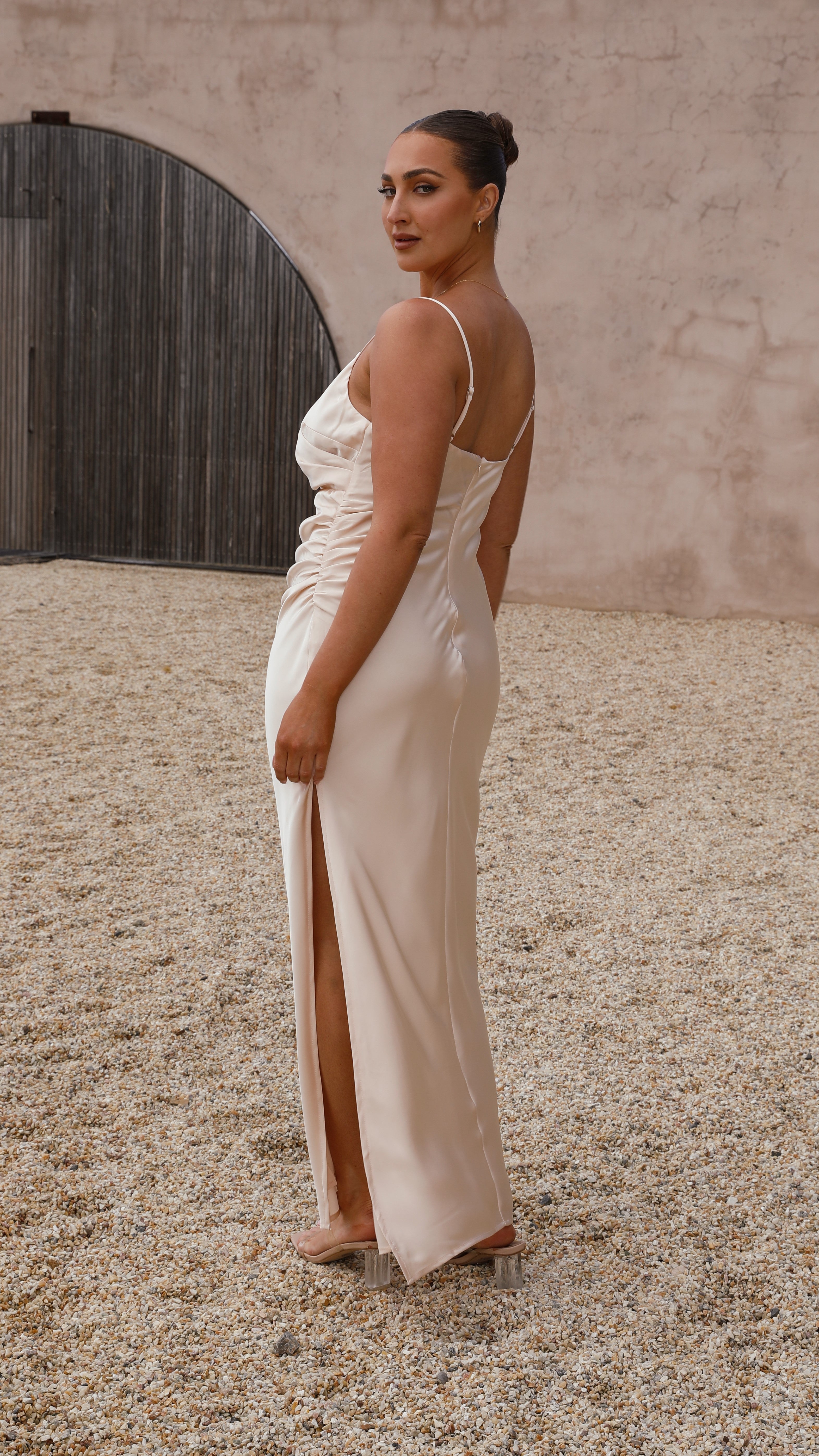 Ariana Maxi Dress - Champagne
