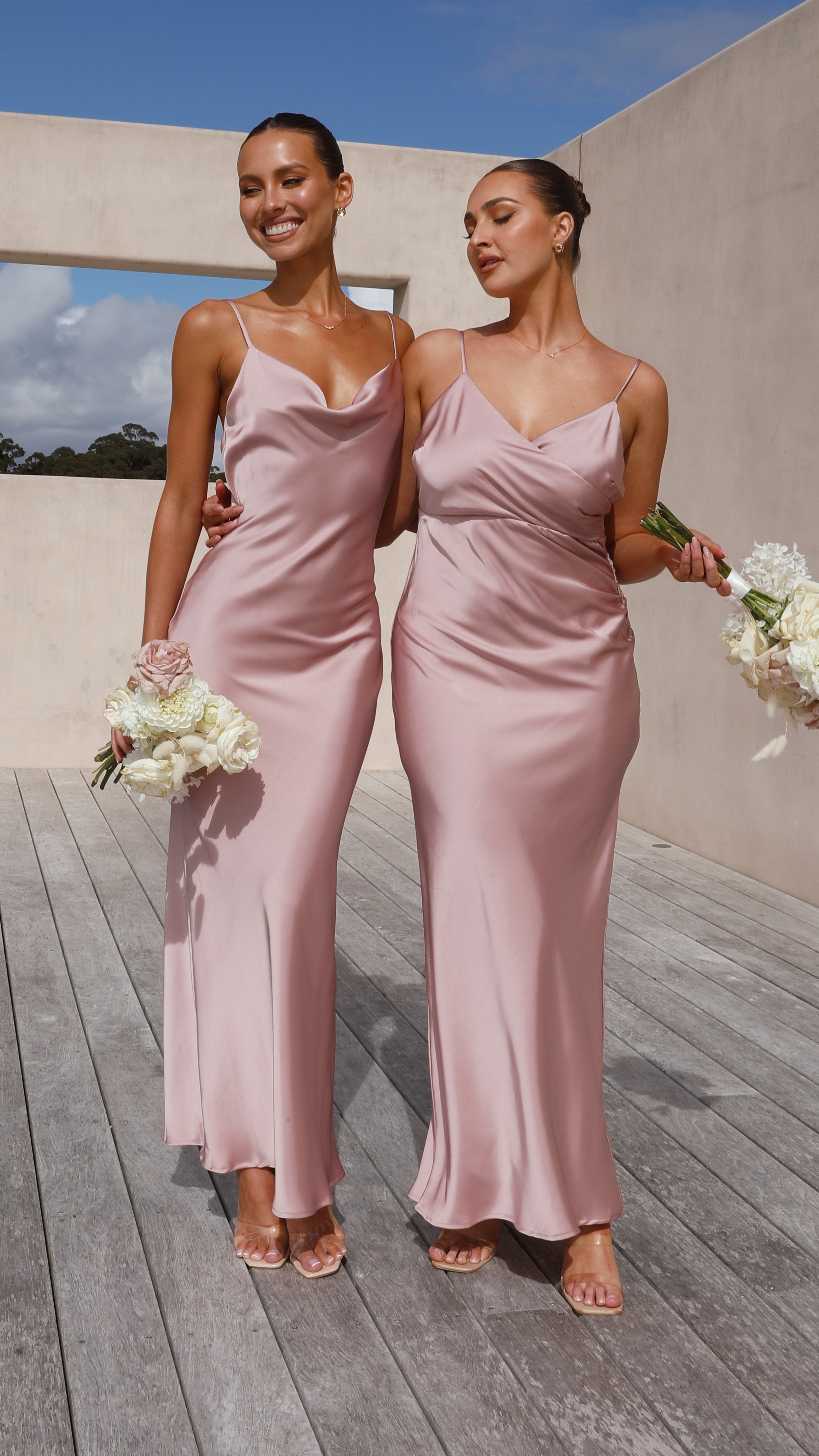Ariana Maxi Dress - Dusty Pink