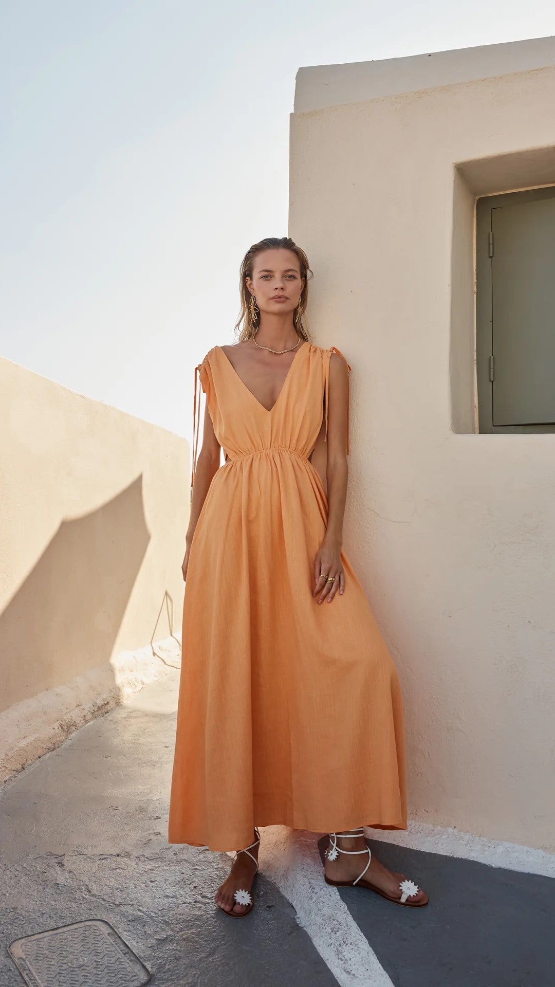 Dana Maxi Dress - Sunset Orange