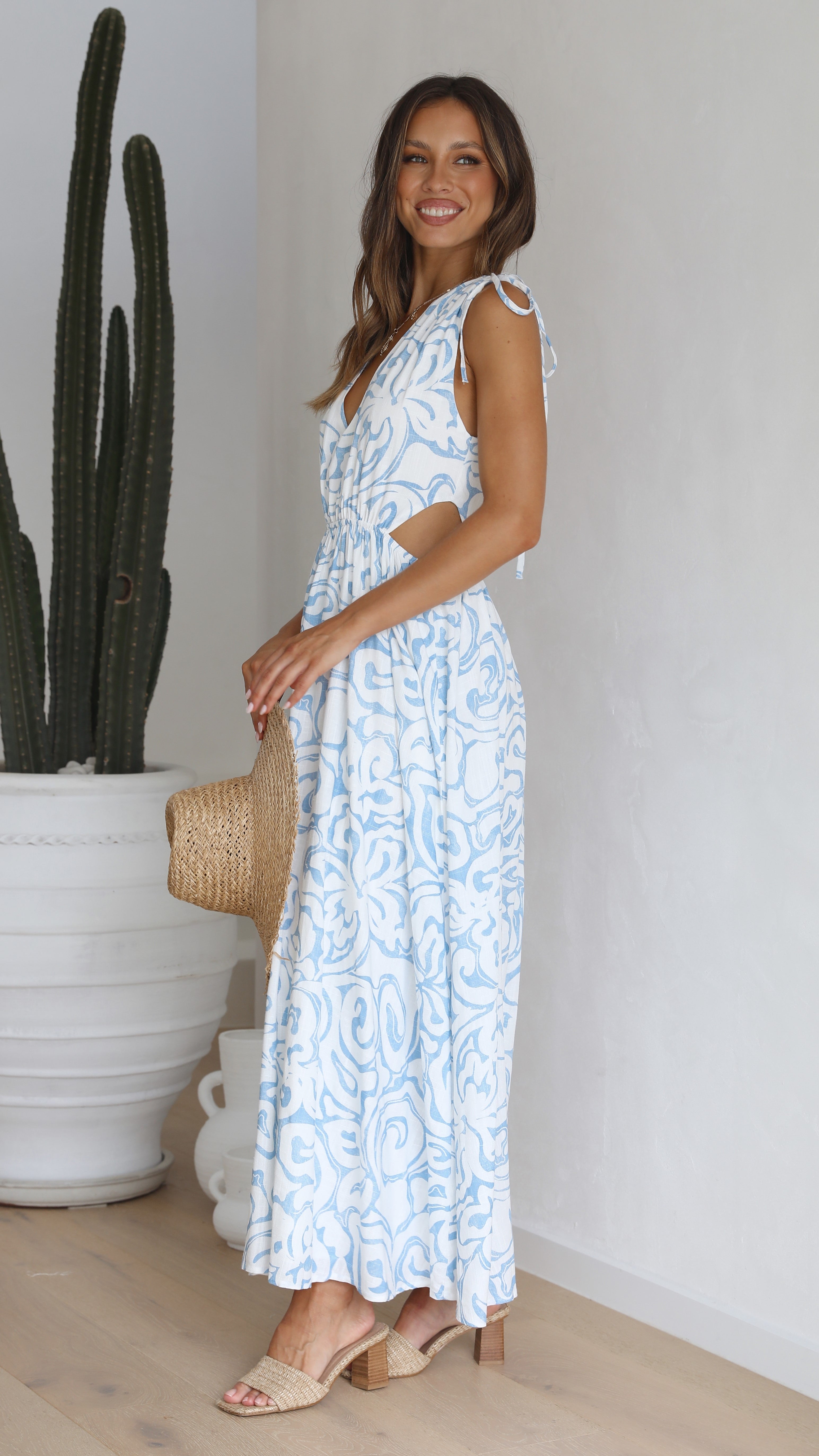 Dana Maxi Dress - Thalassa Print