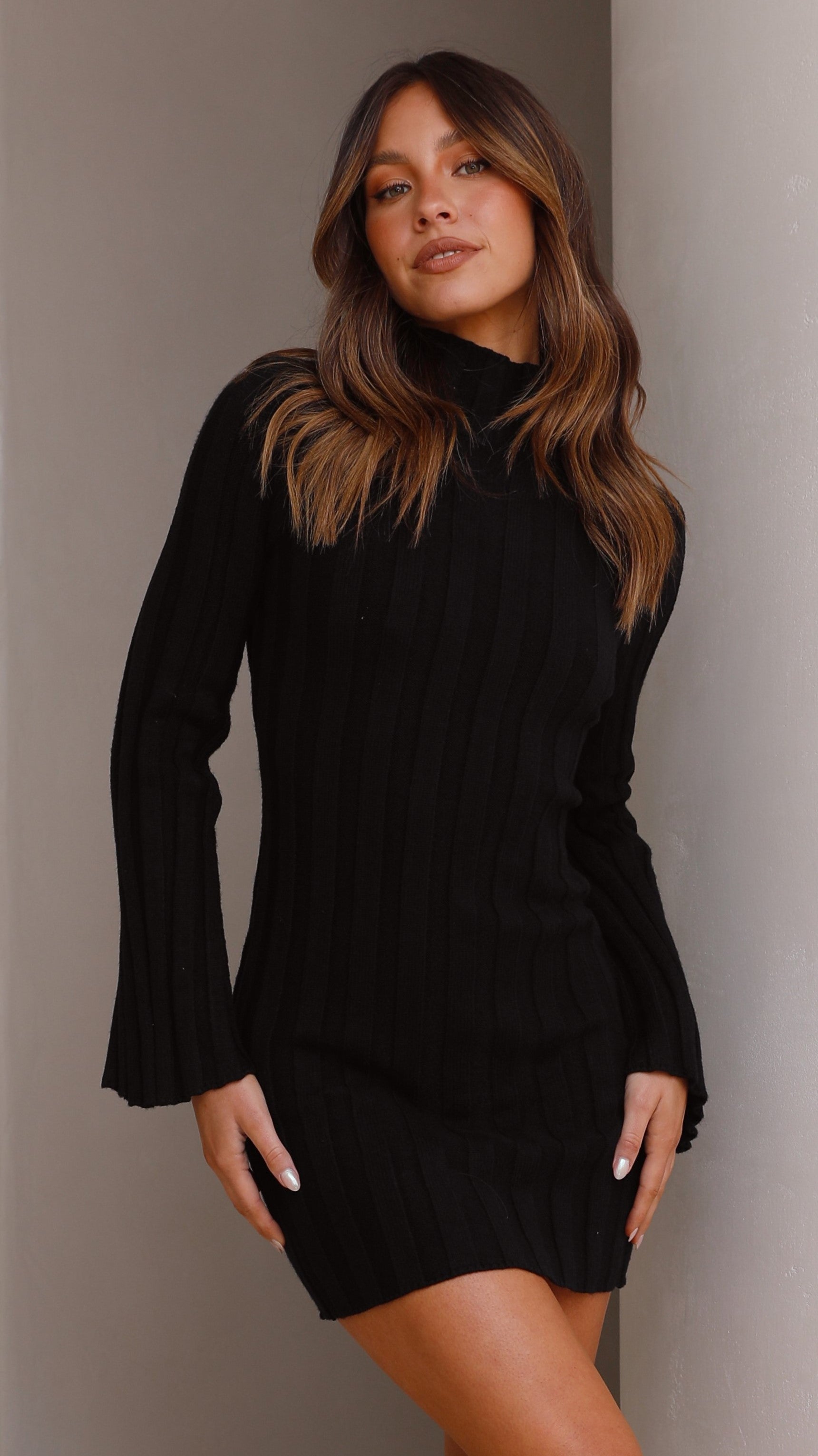 Marlie Mini Dress - Black