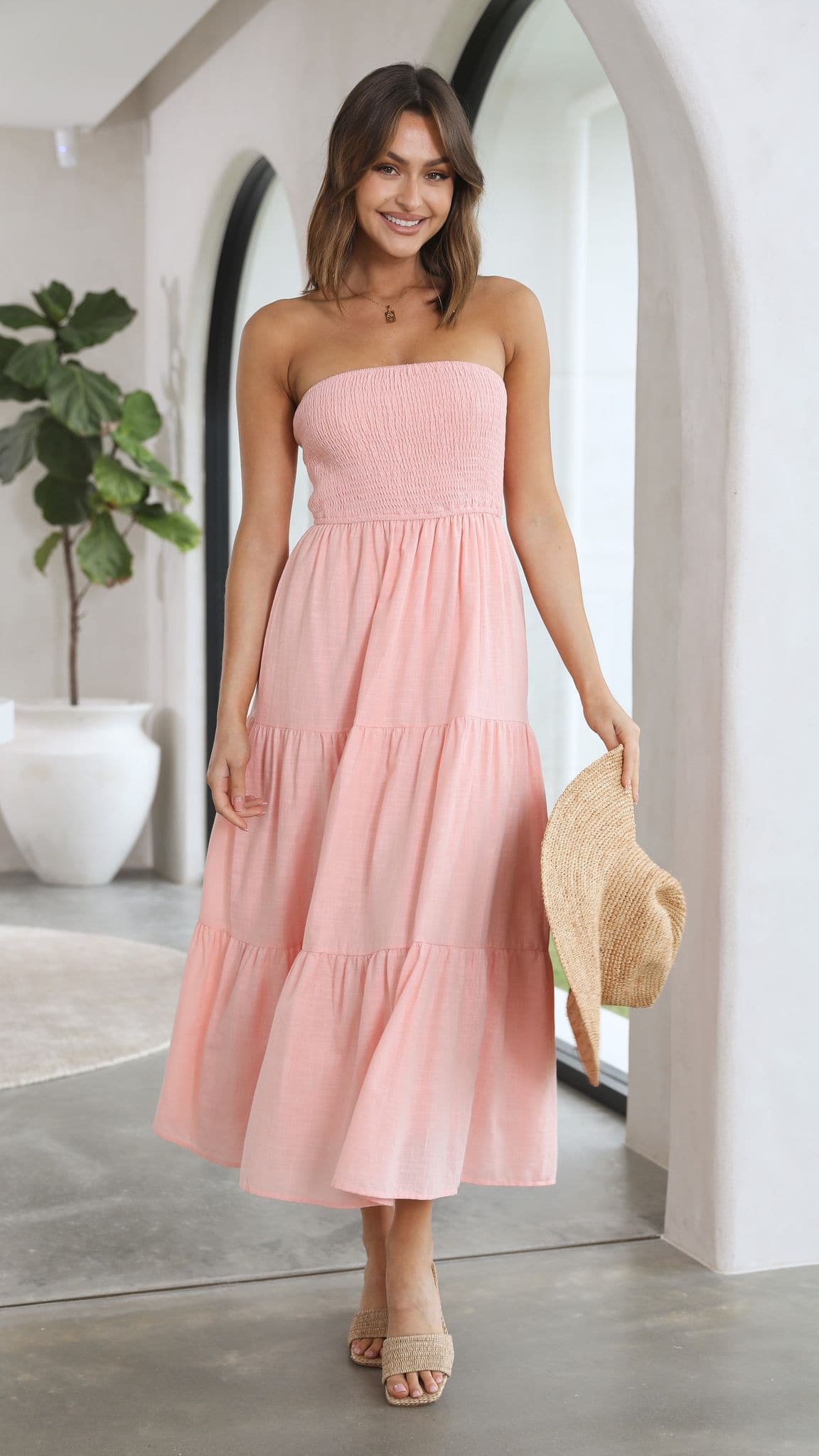 Brooke Maxi Dress - Soft Pink - lelonys