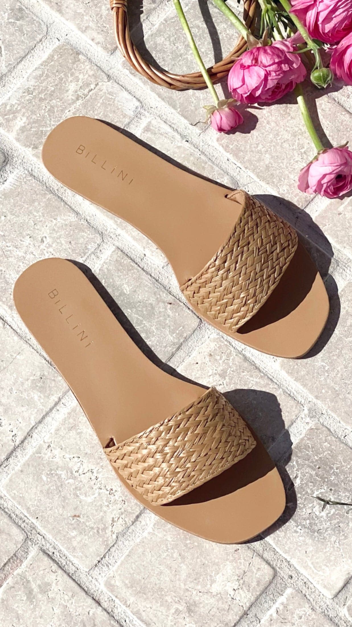 Henrik Slide - Natural Raffia
