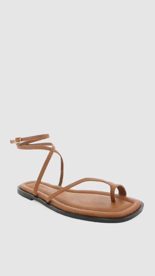 Lauren Sandal - Dark Tan - lelonys