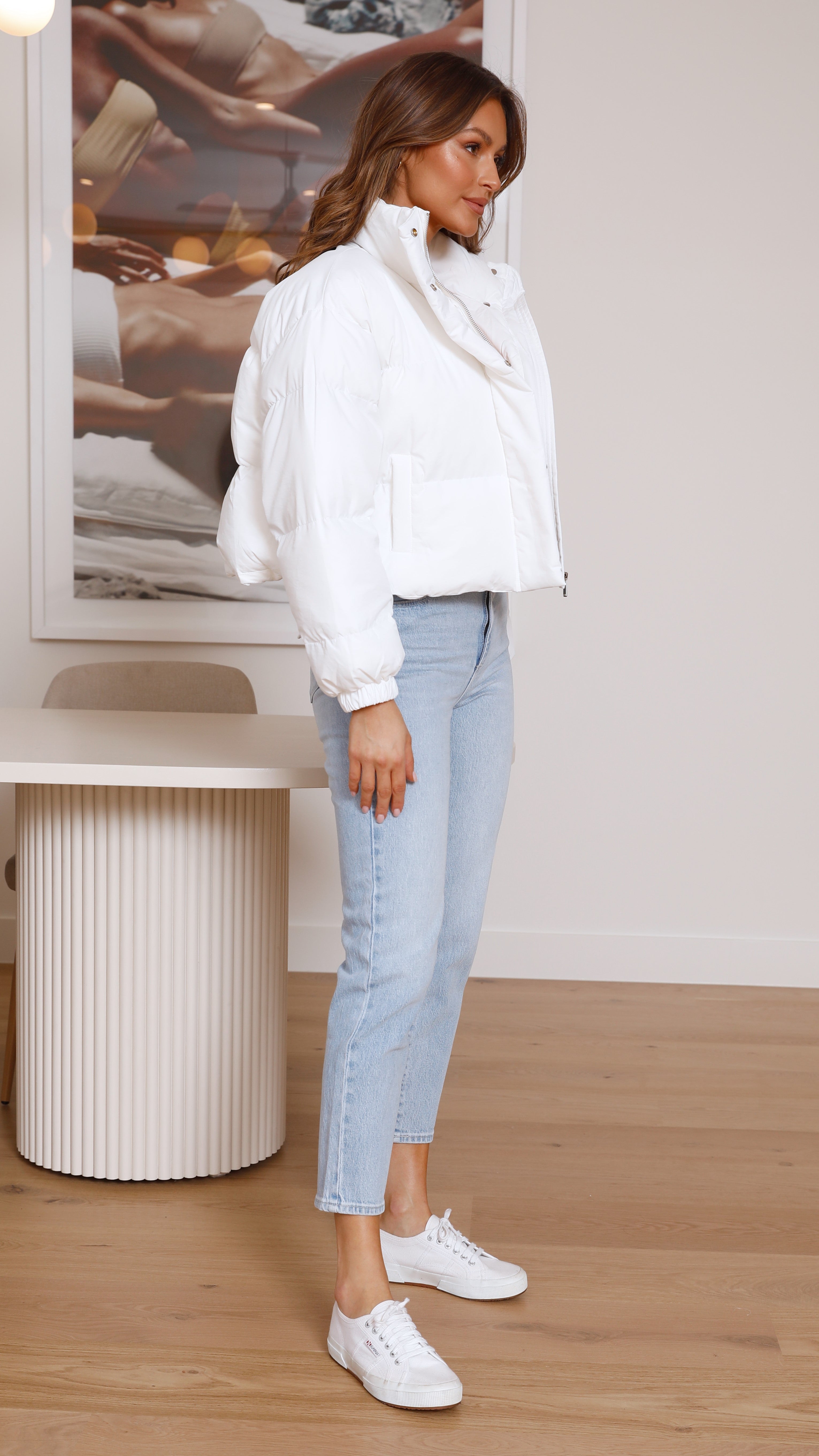 Paula Puffer Jacket - White