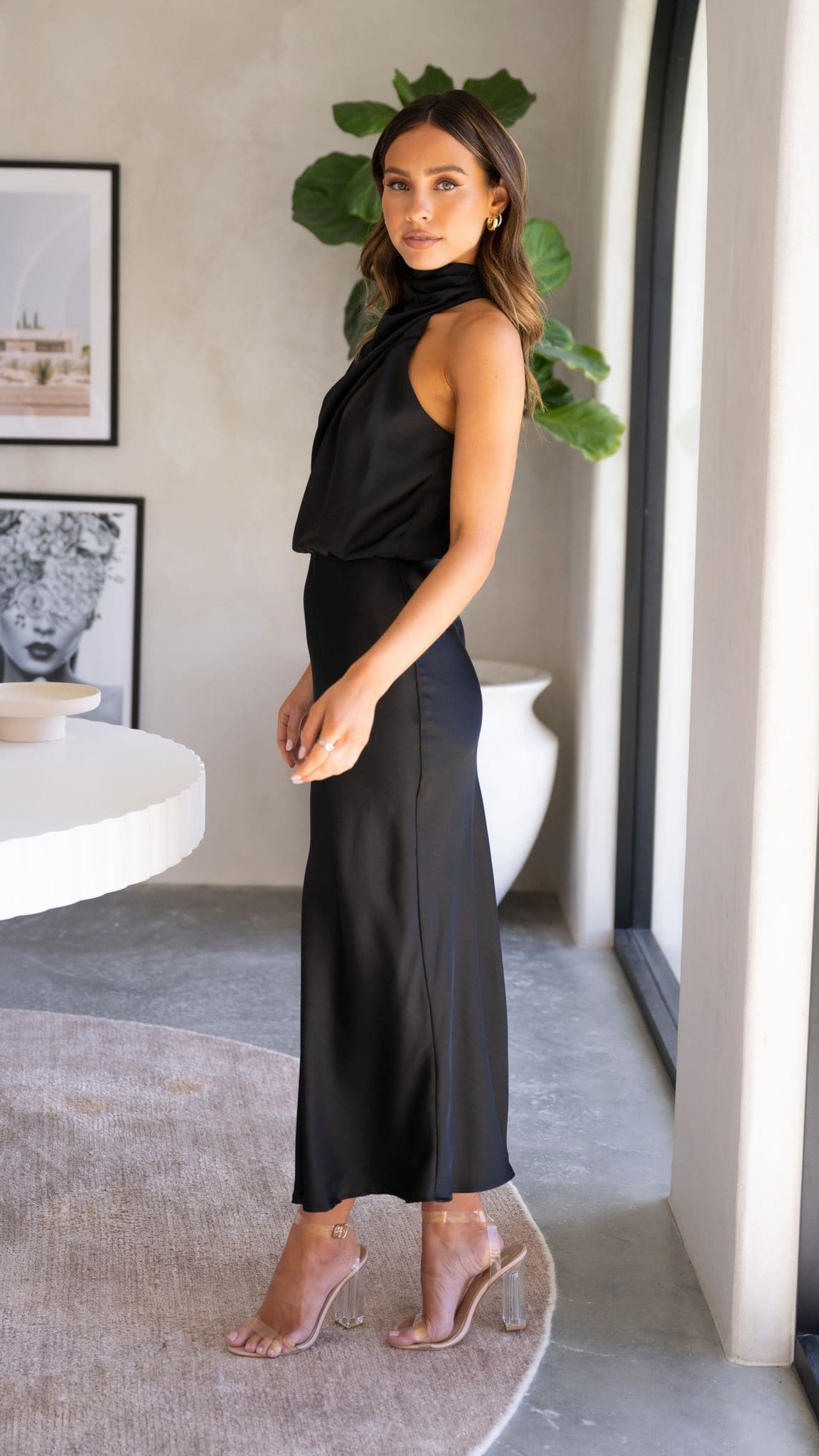 Esther Maxi Dress - Black - lelonys