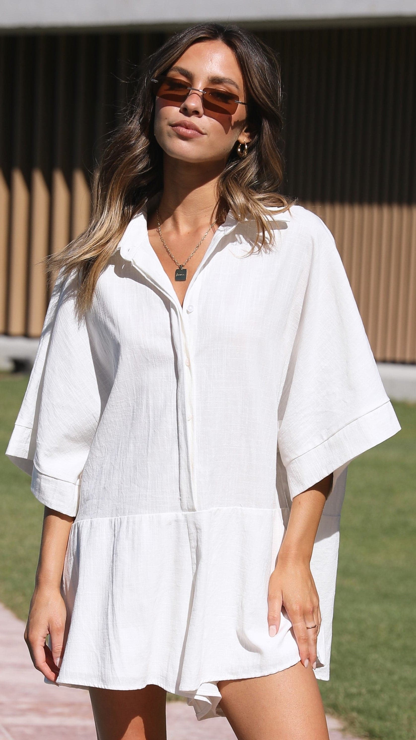 Bailin Playsuit - White