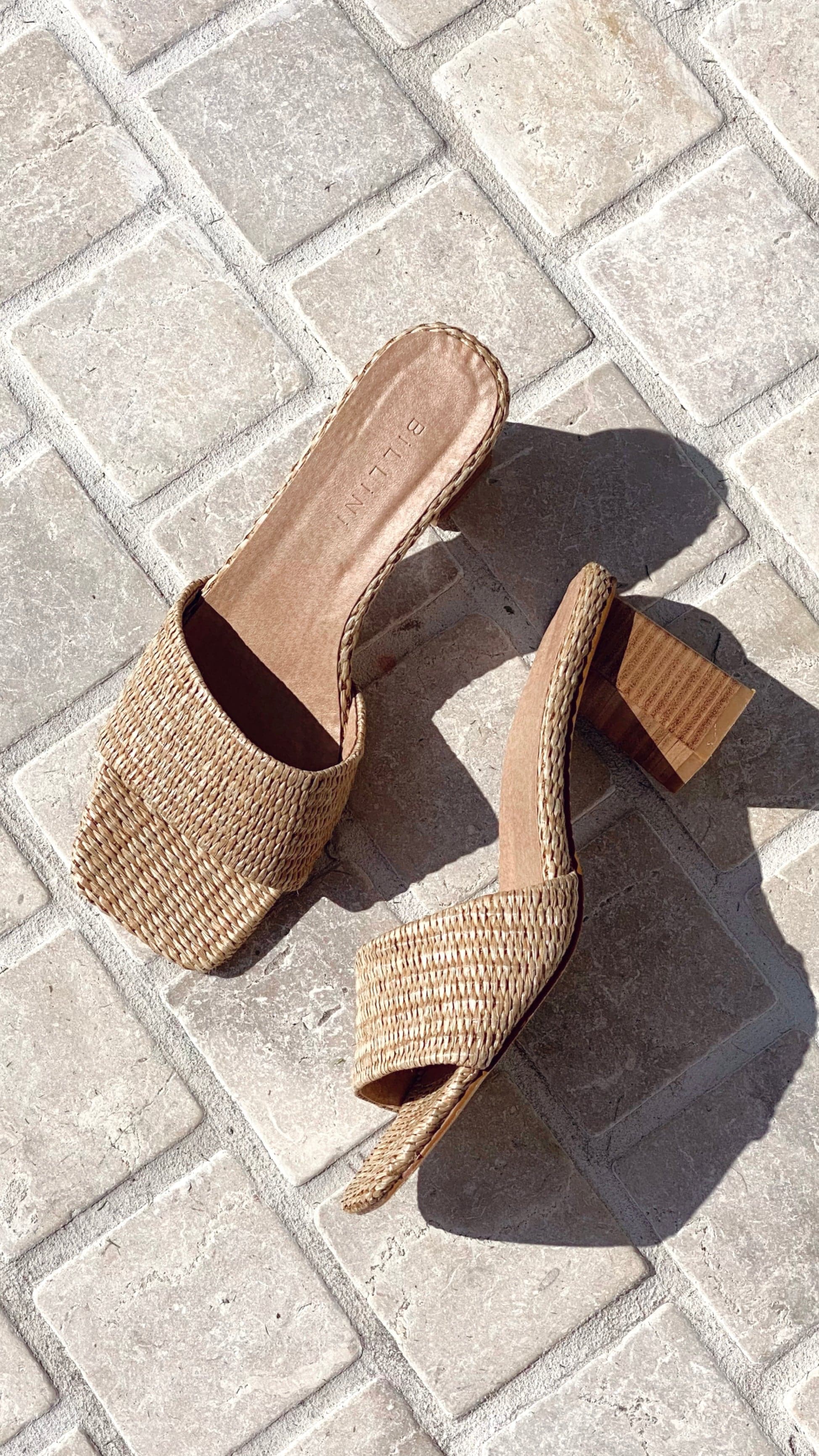 Ukko Heel - Camel Raffia