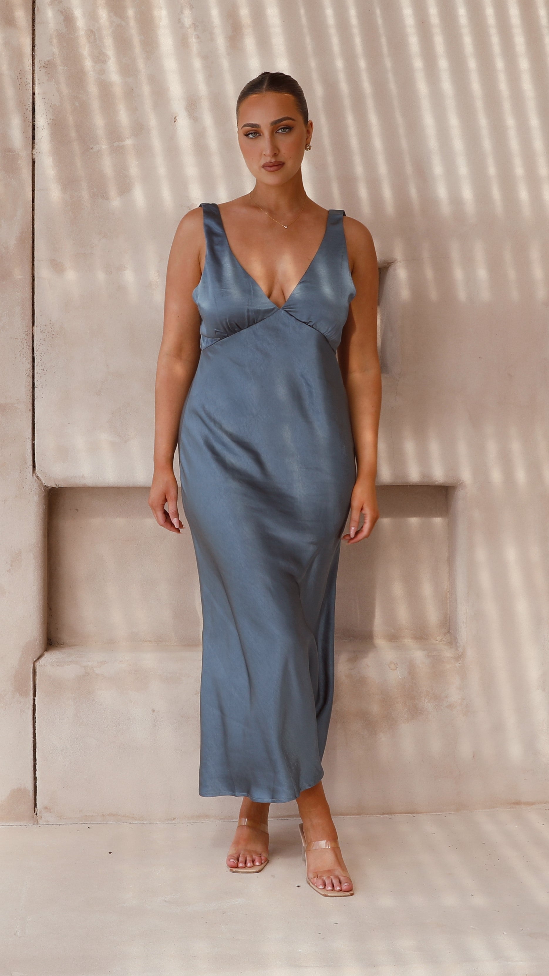 Sammie Maxi Dress - Steel Blue
