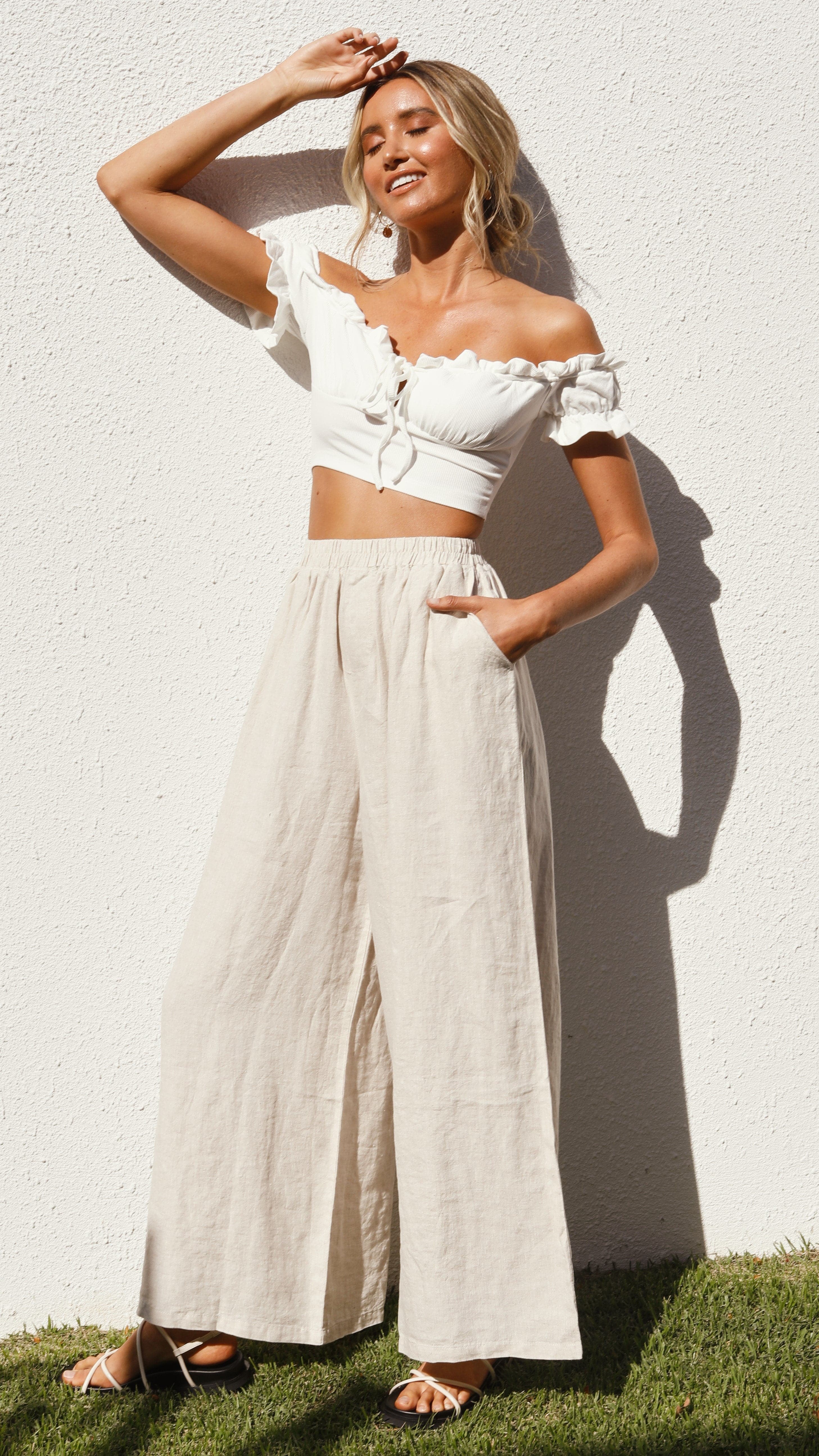 Oceana Pants - Natural