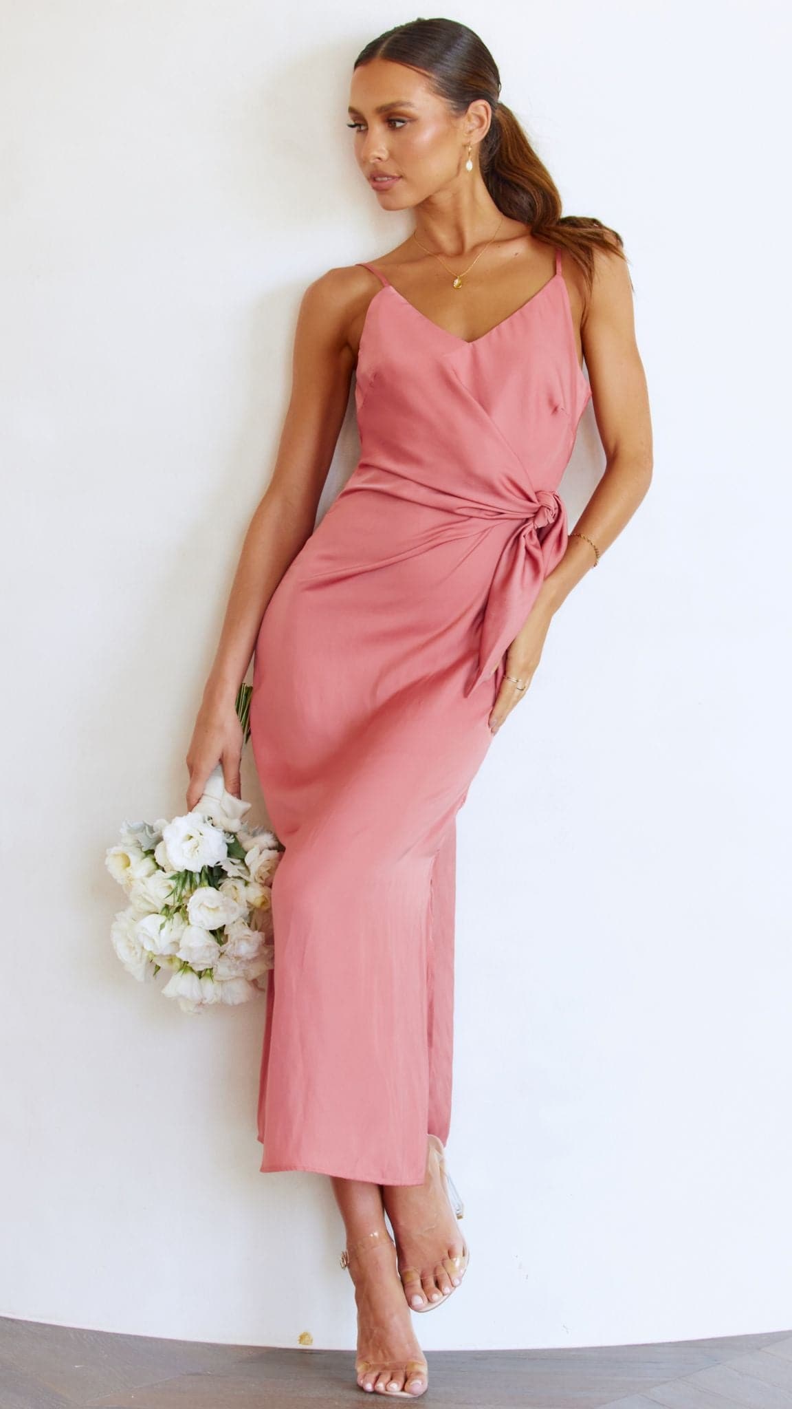 Kensington Dress - Baked Rose
