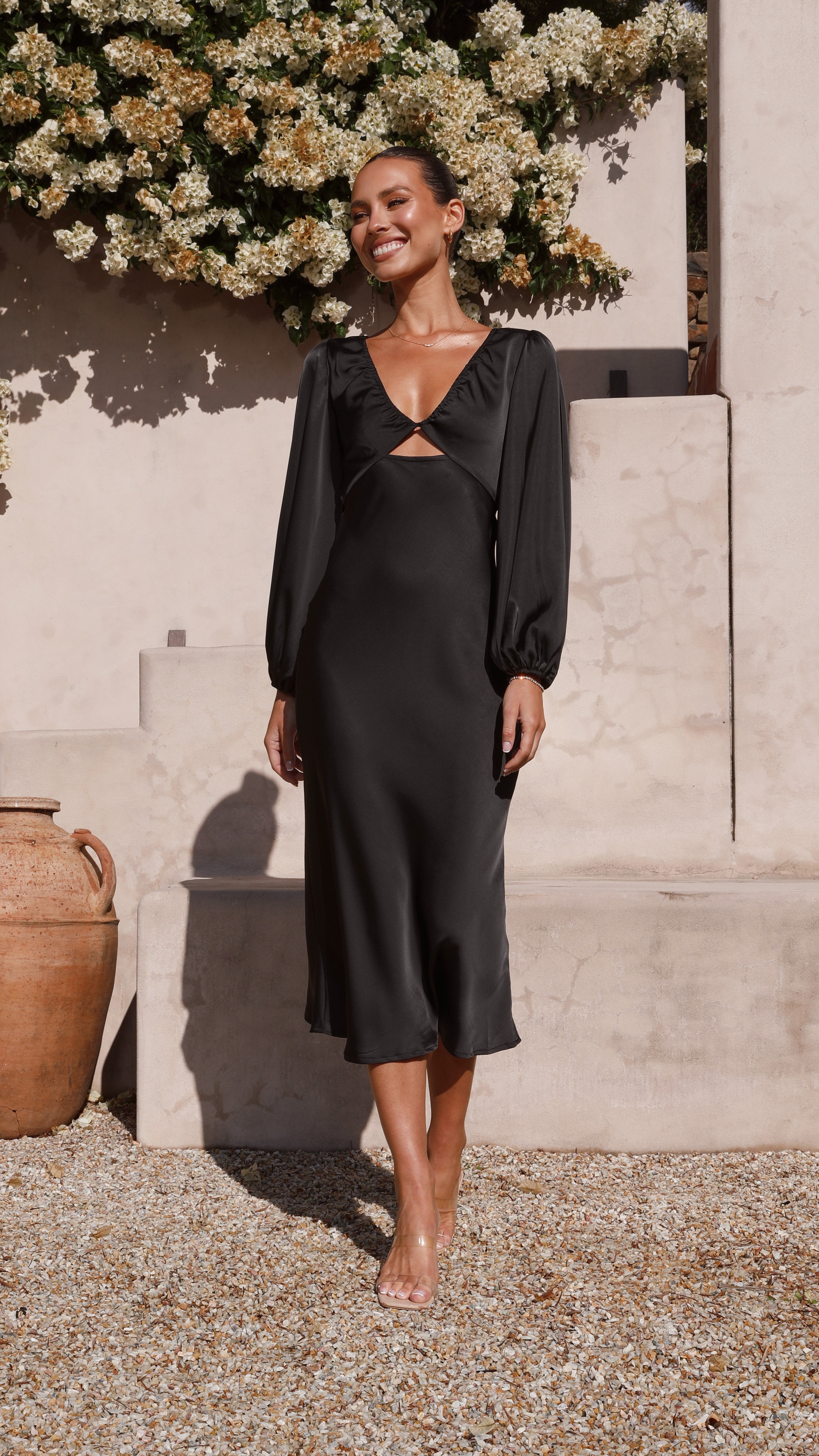 Cleo Midi Dress - Black