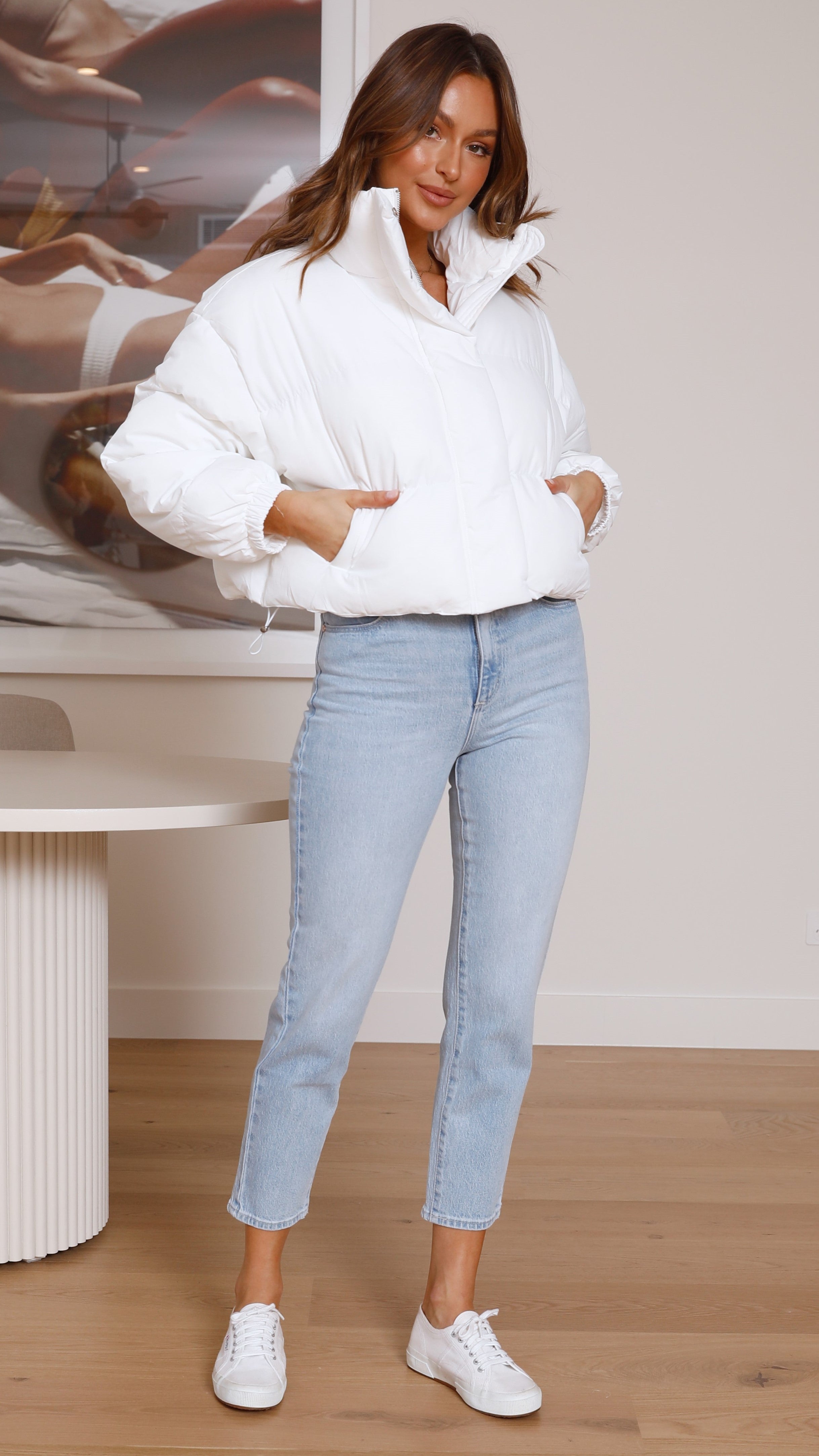 Paula Puffer Jacket - White