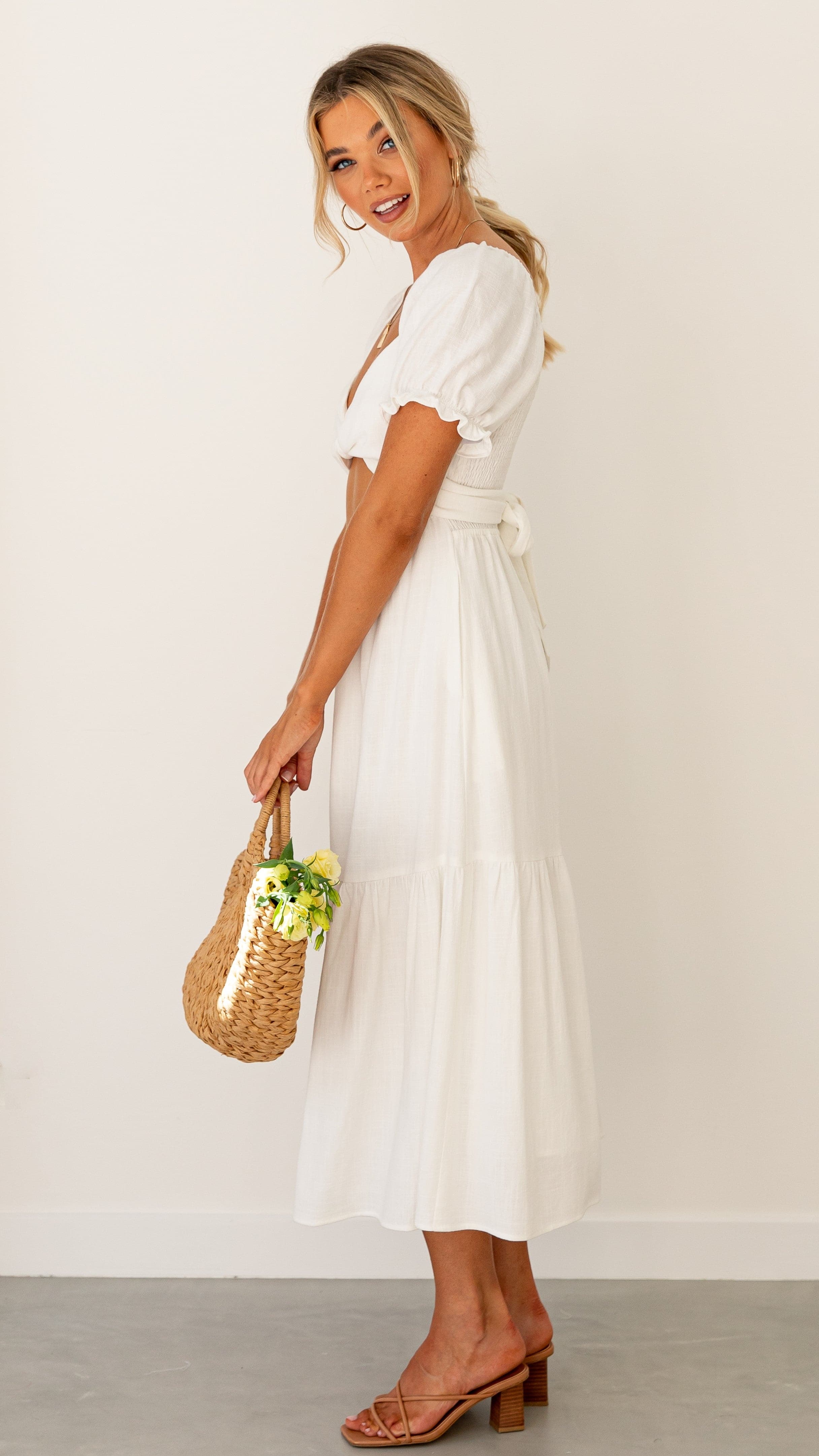 Sami Maxi Dress - White