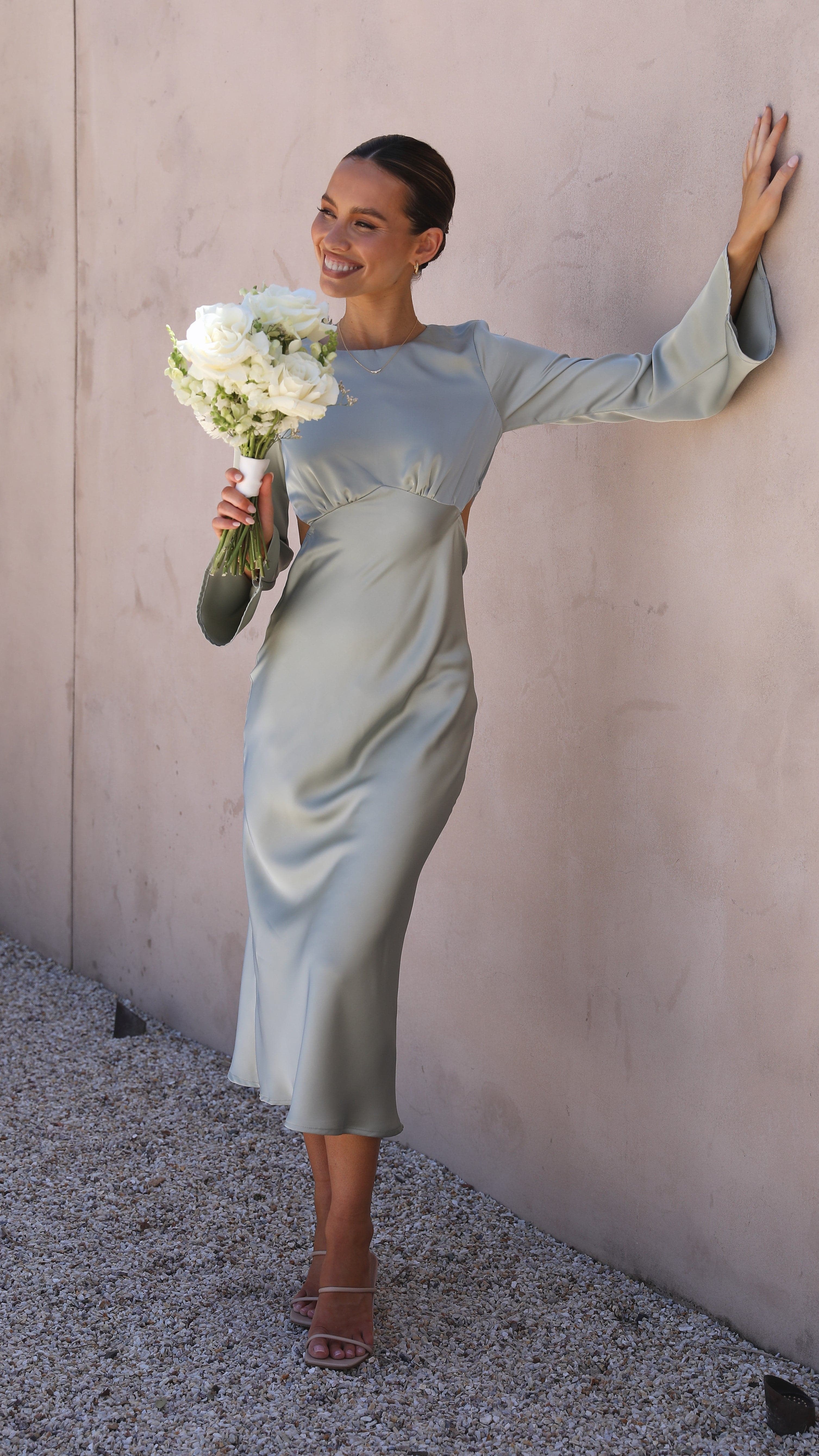 Aubrey Midi Dress - Olive