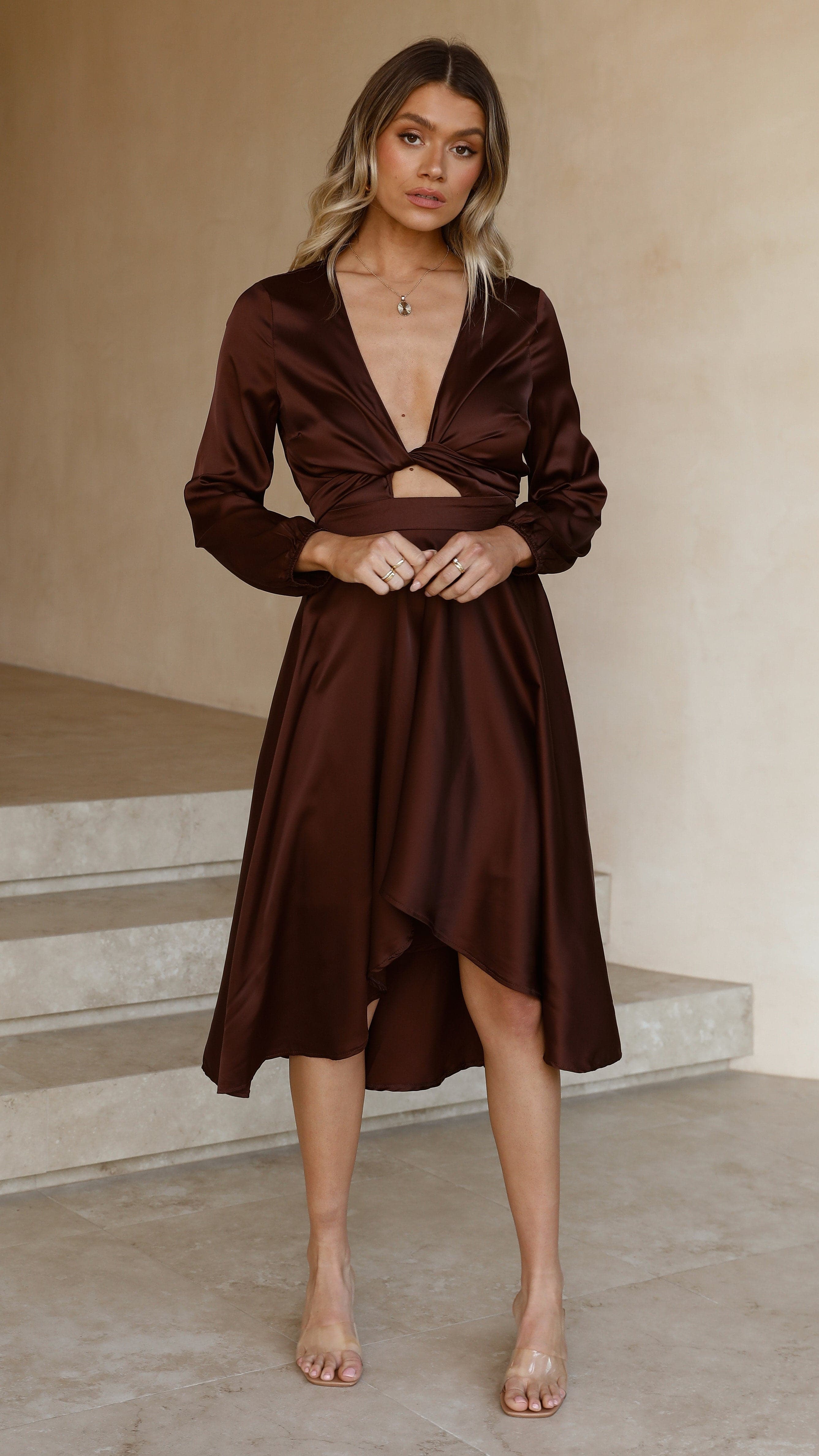Starry Nights Dress - Chocolate