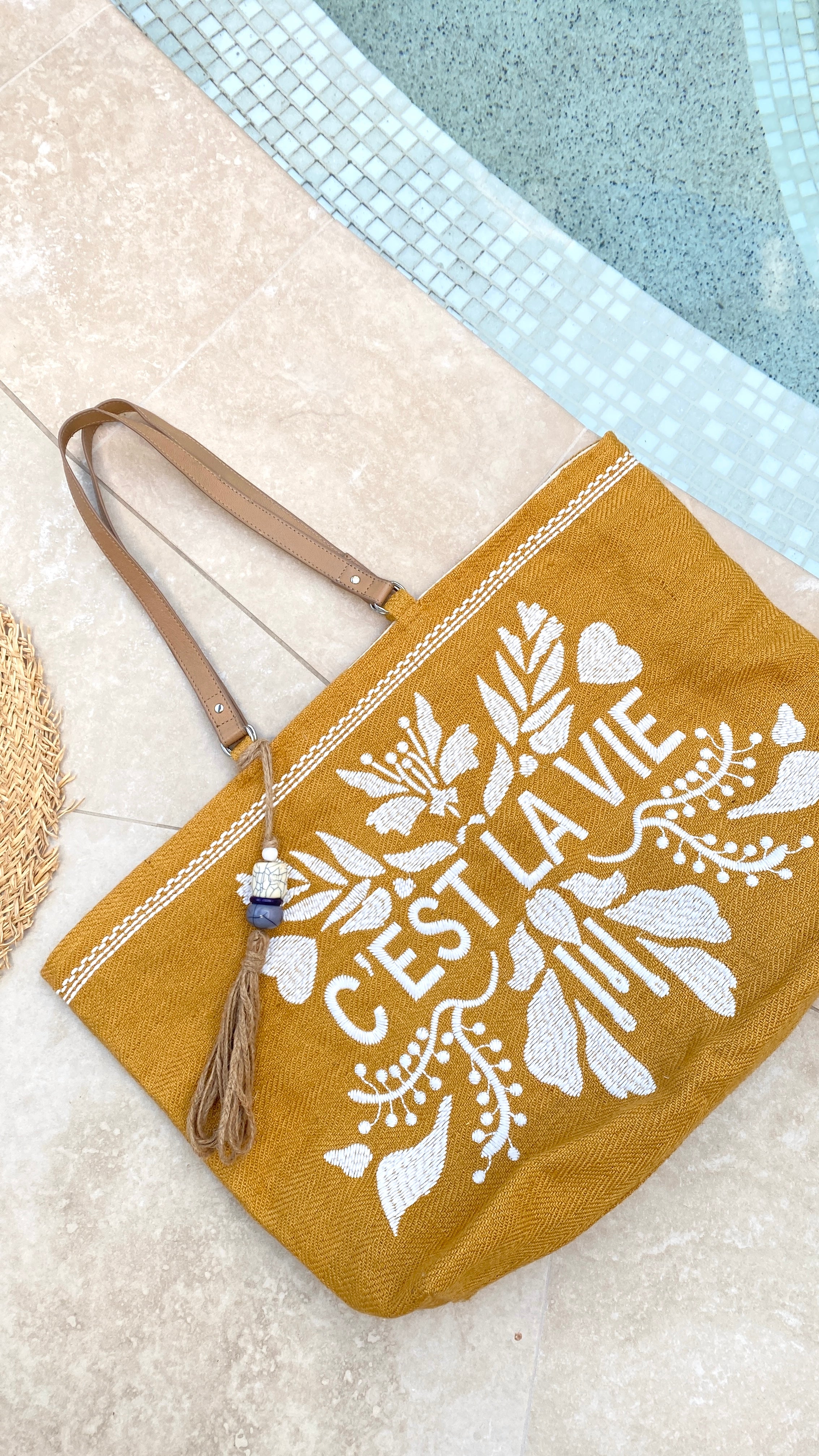 Cest La Vie Tote - Mustard
