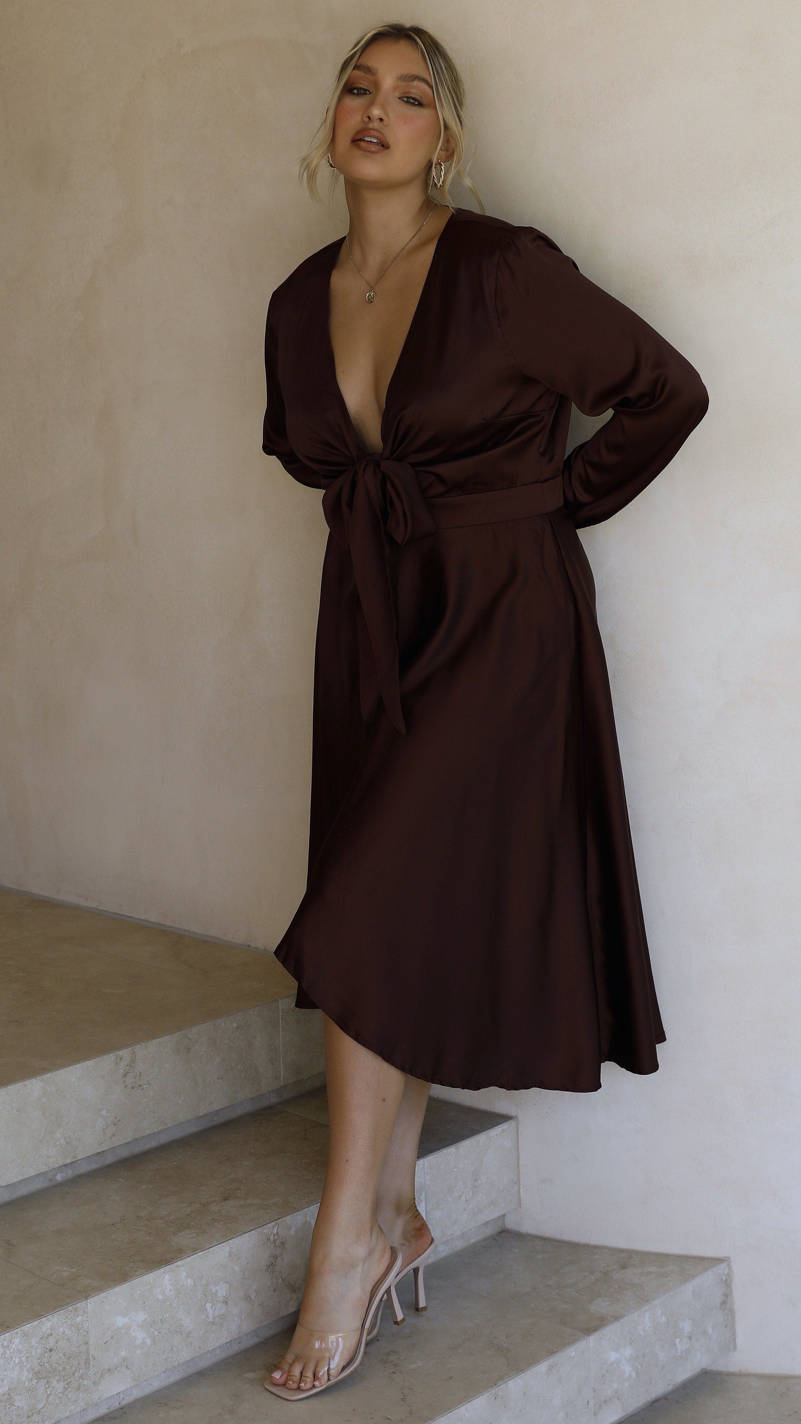 Starry Nights Dress - Chocolate