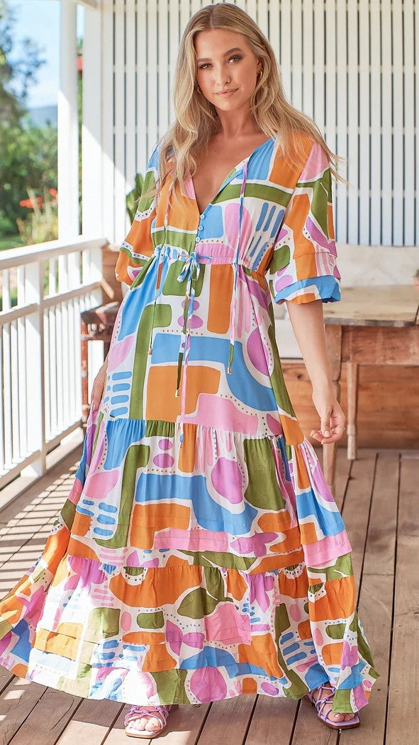 Mariana Maxi Dress - Pablo Print