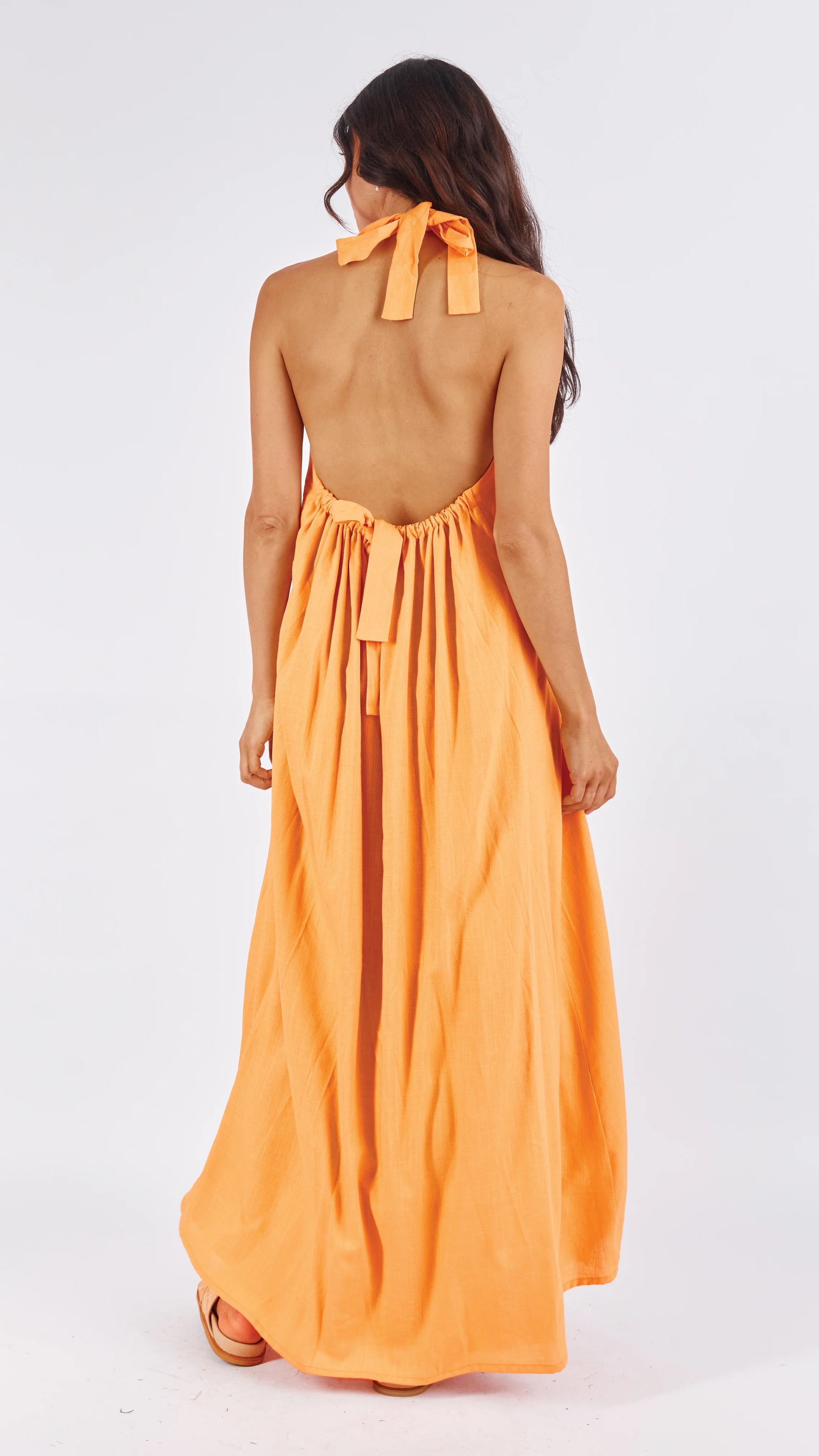 Tamra Maxi Dress - Sunset Orange