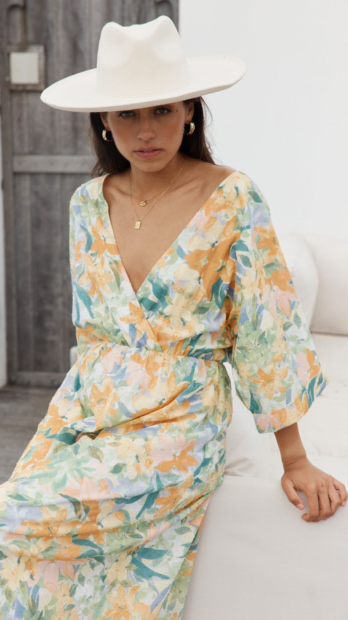 Marcy Maxi Dress - Wildflowers Print