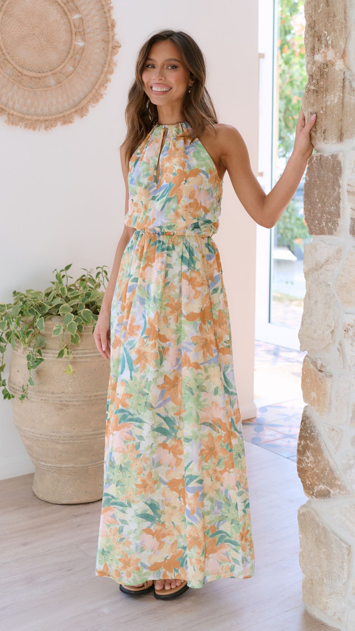 Micah Maxi Dress - Wildflowers Print