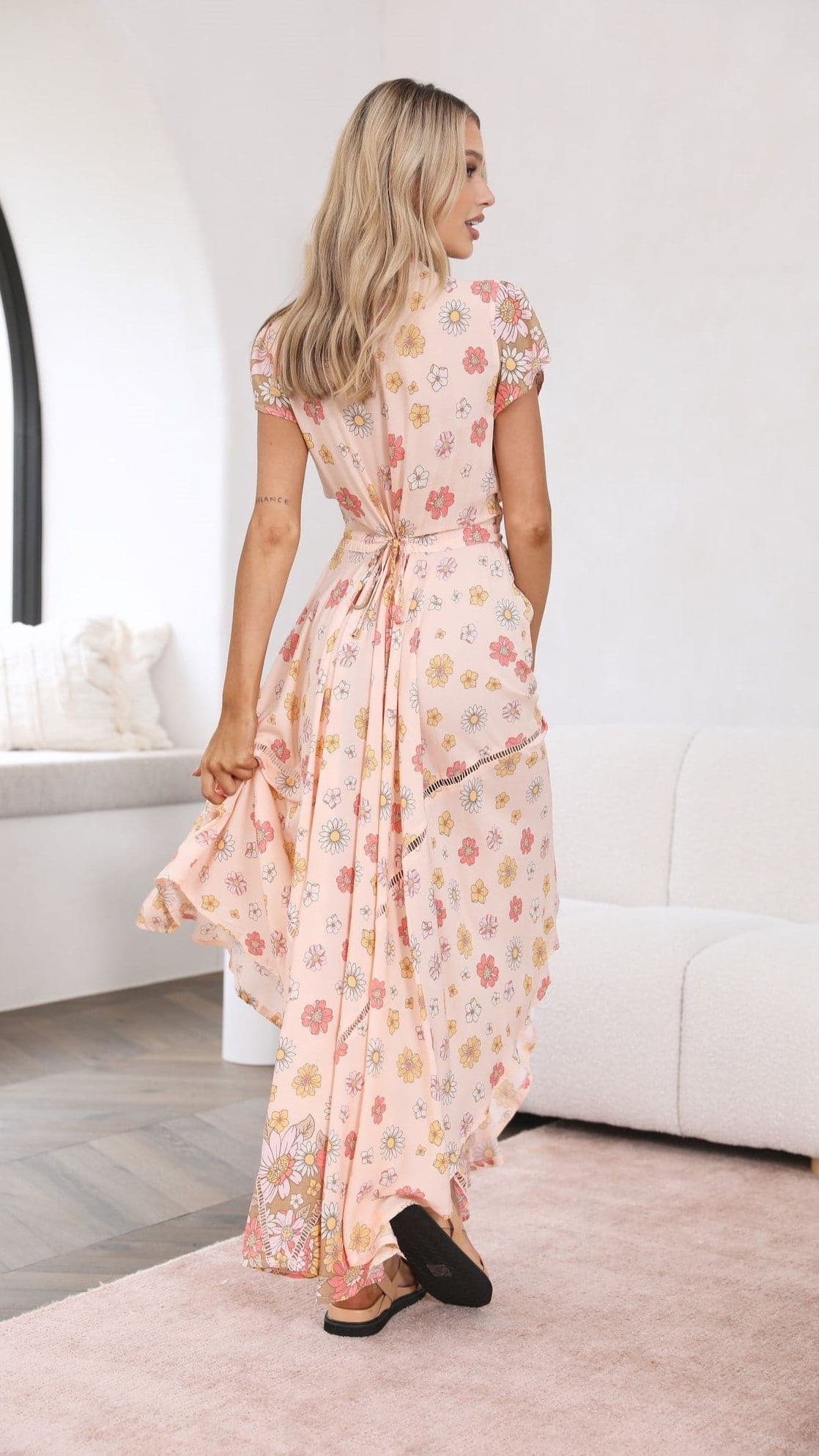 Asher Maxi Dress - Daisies Print