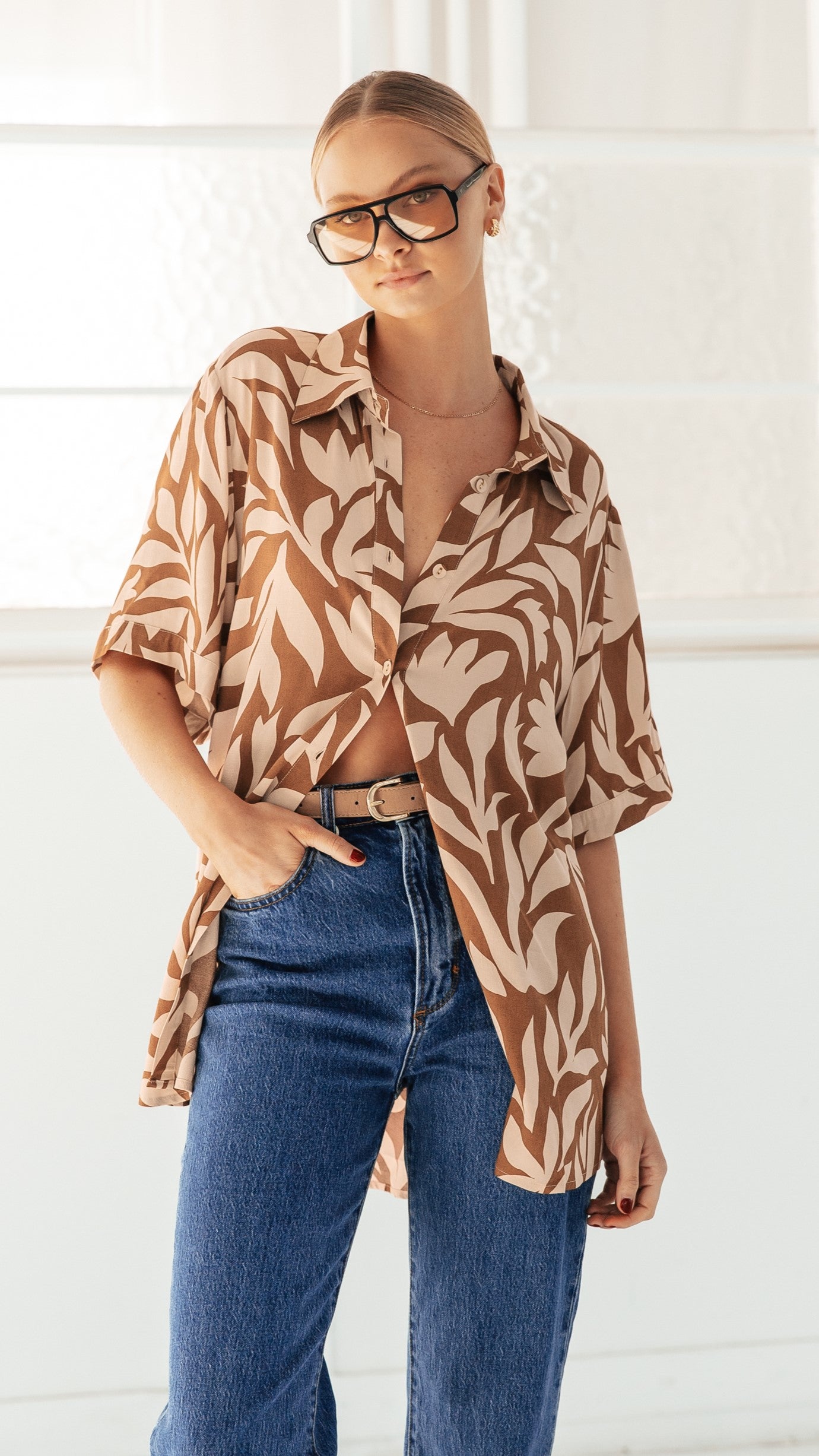 Tyler Button Up Shirt - Las Palmas