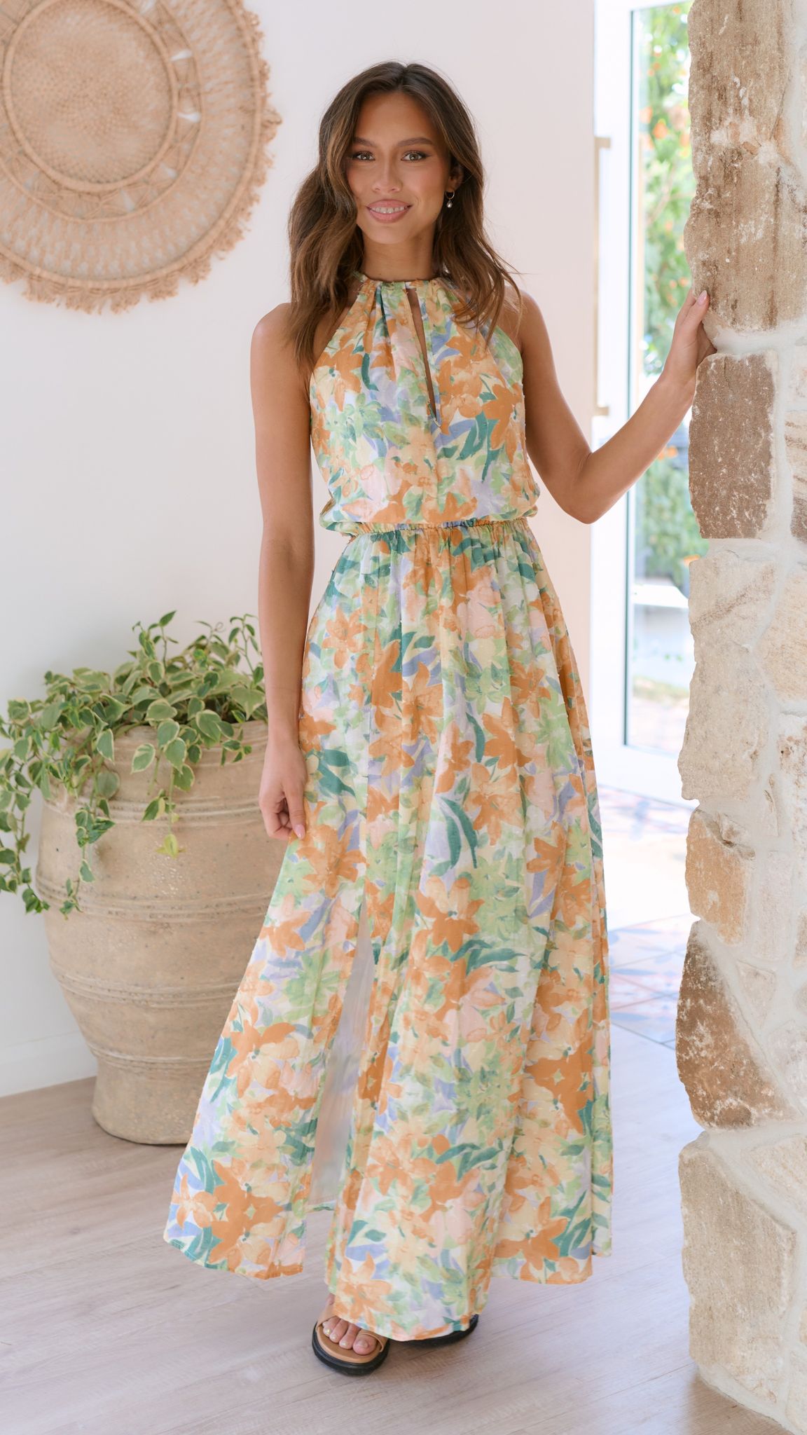 Micah Maxi Dress - Wildflowers Print