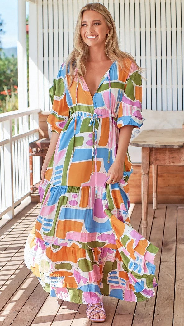 Mariana Maxi Dress - Pablo Print