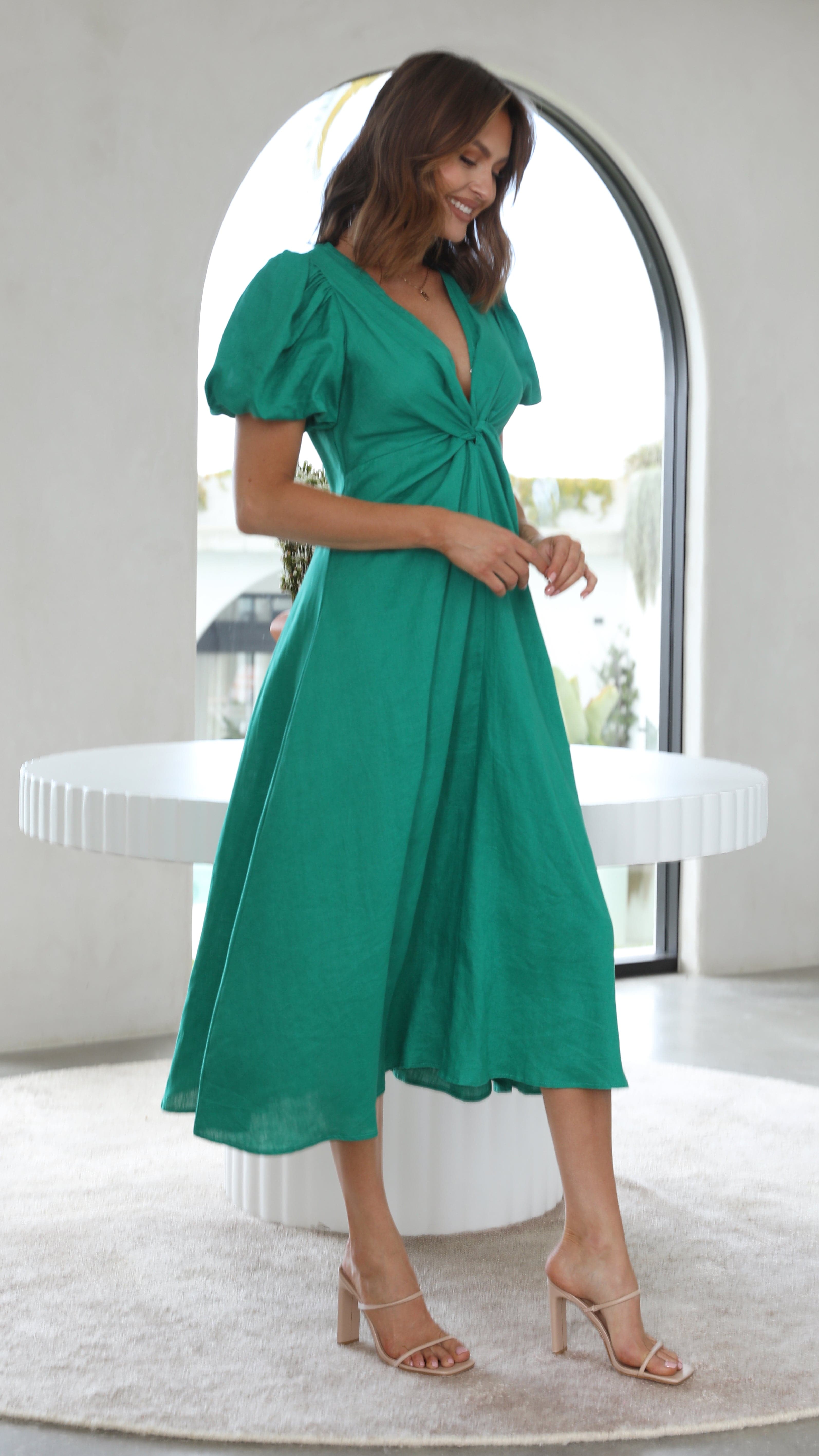 Blaire Midi Dress - Green