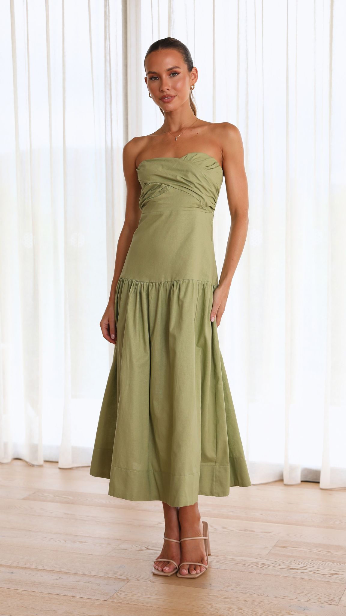 Tami Midi Dress - Pistachio