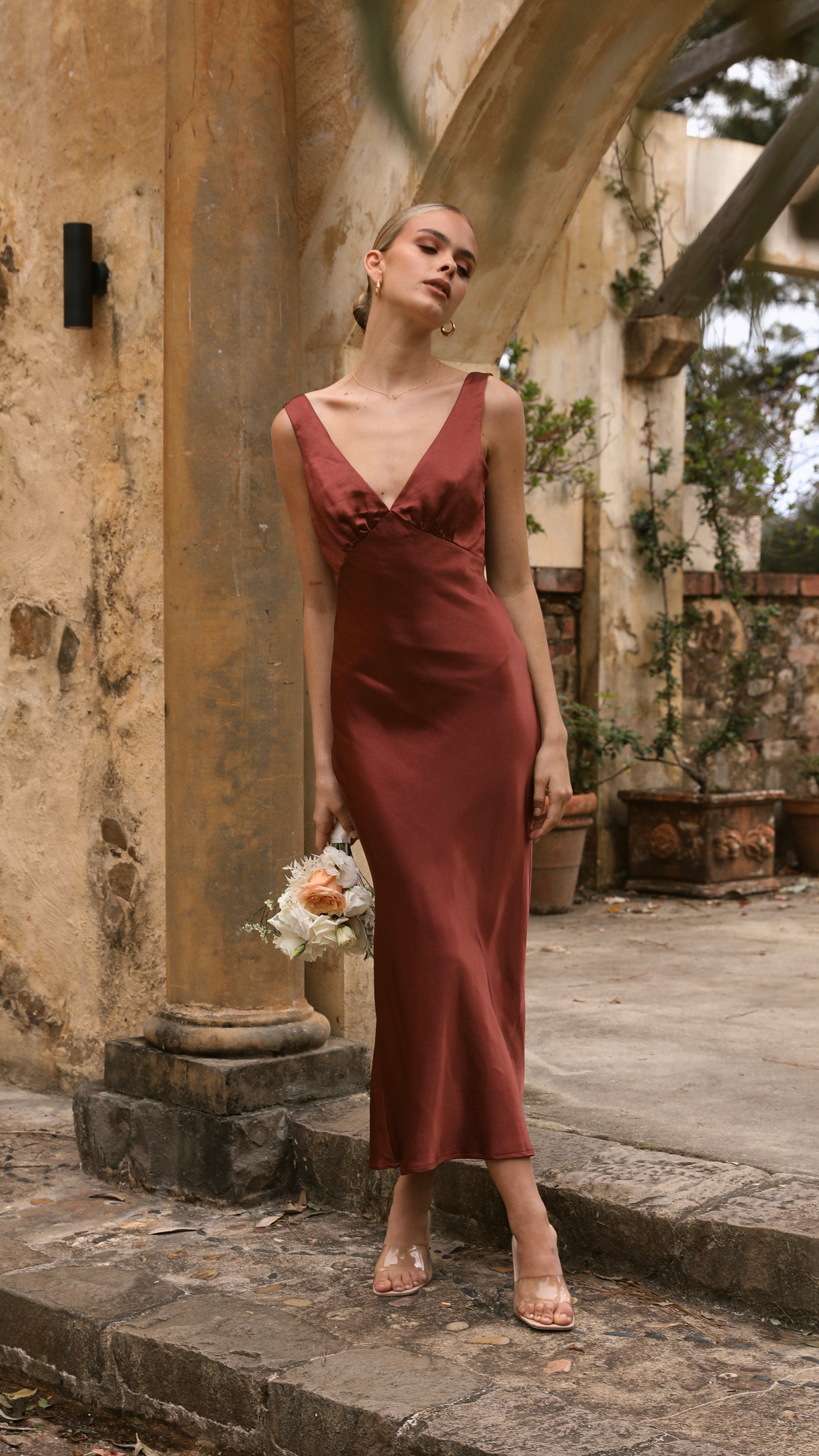 Sammie Maxi Dress - Rust