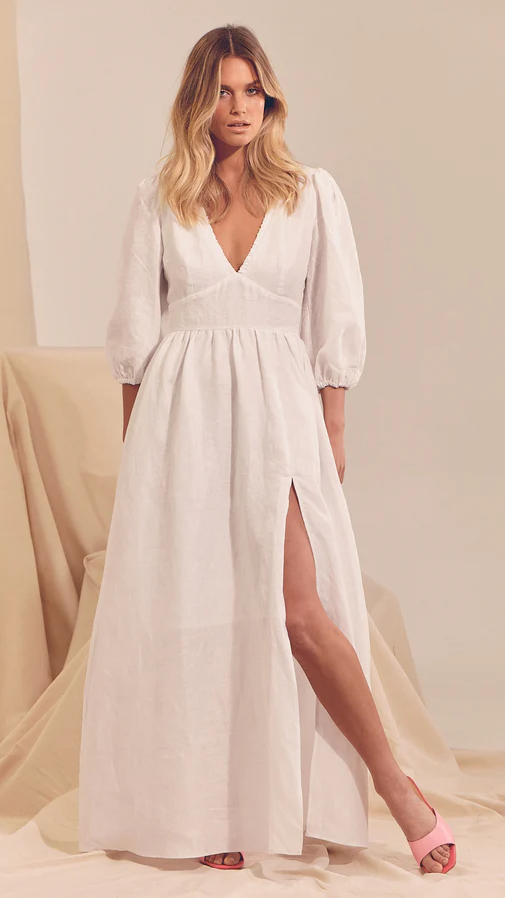 Aura Maxi Dress - White