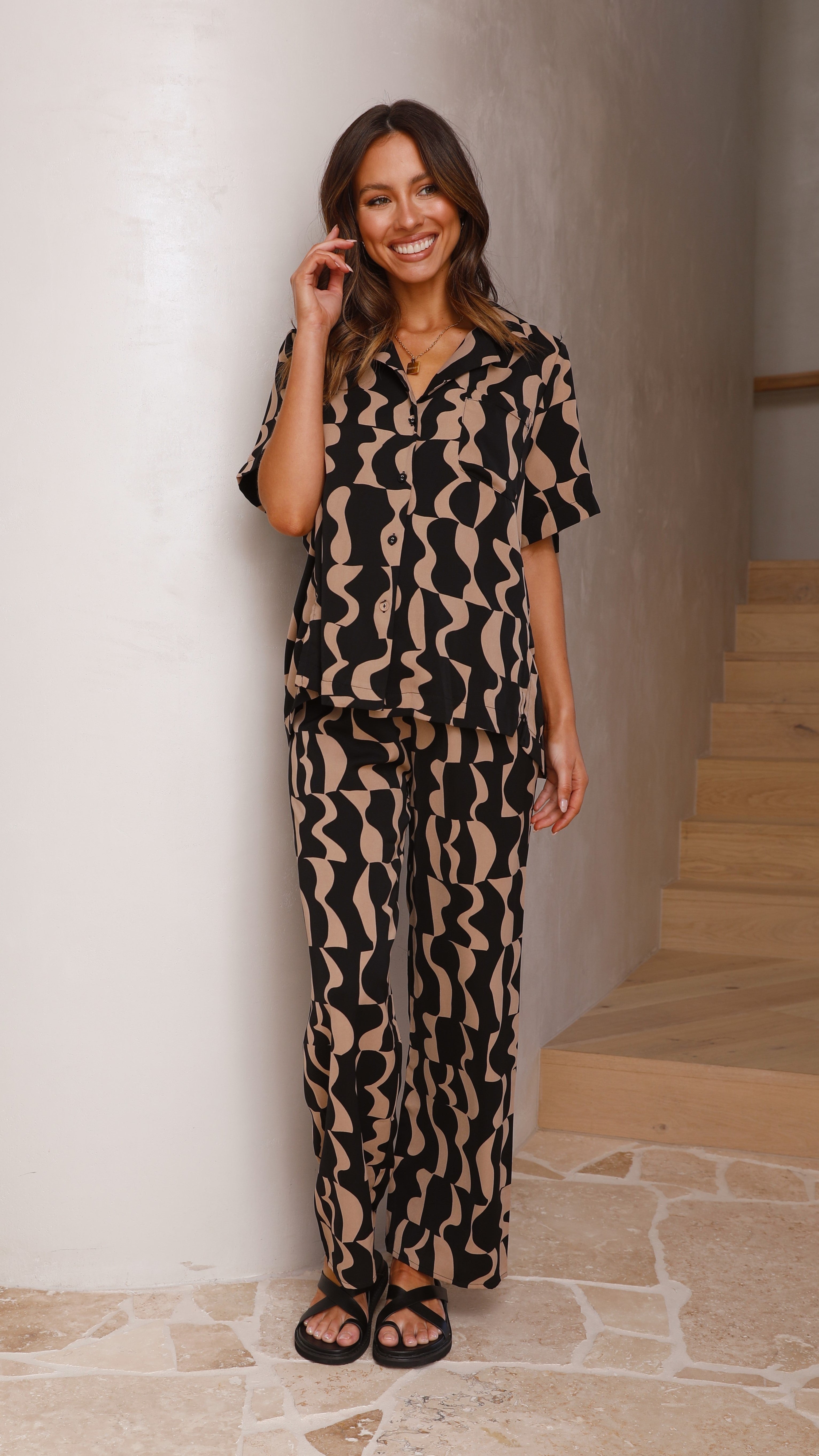 Montana Pants - Black/Brown