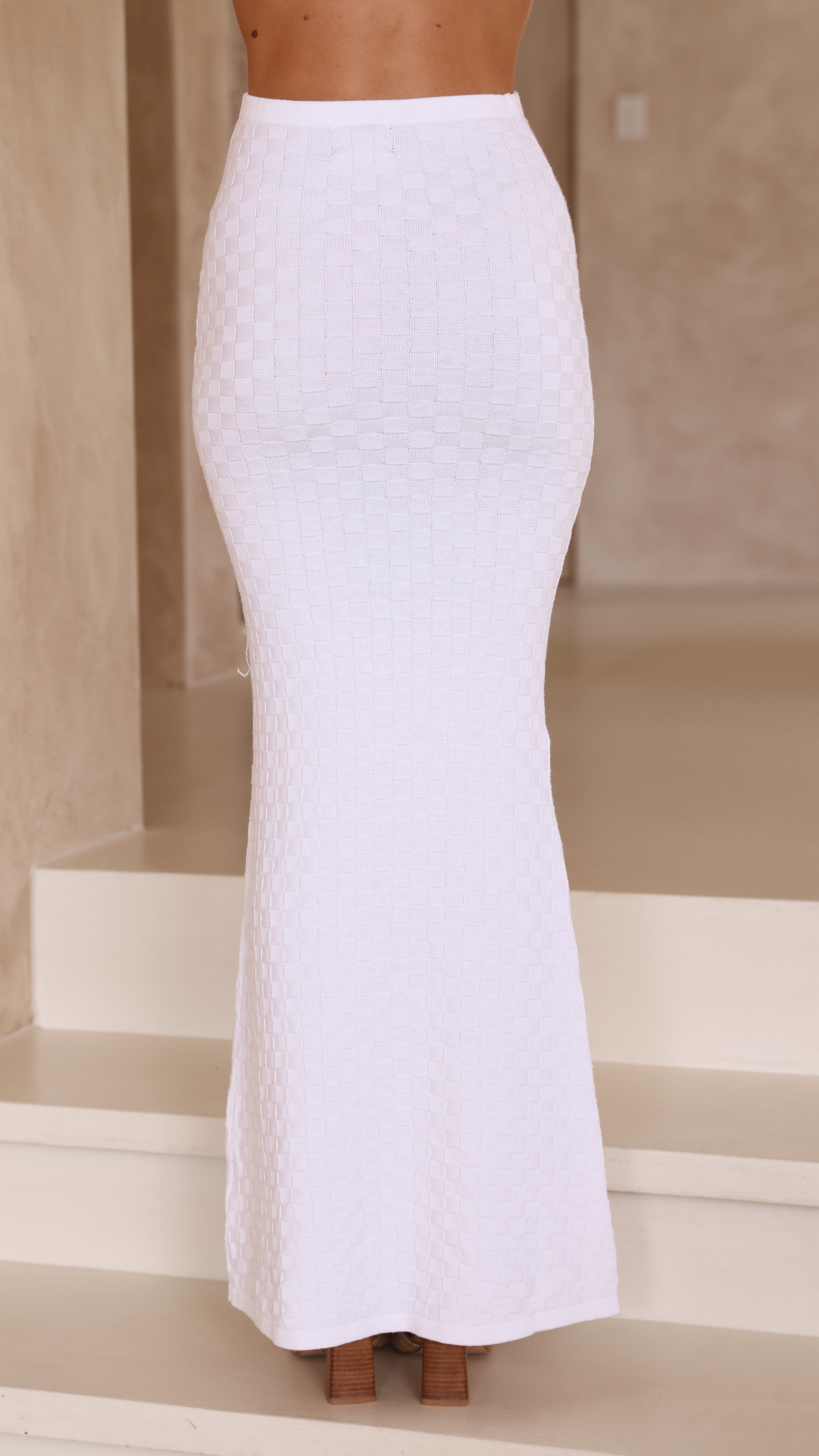 Taya Maxi Skirt - White