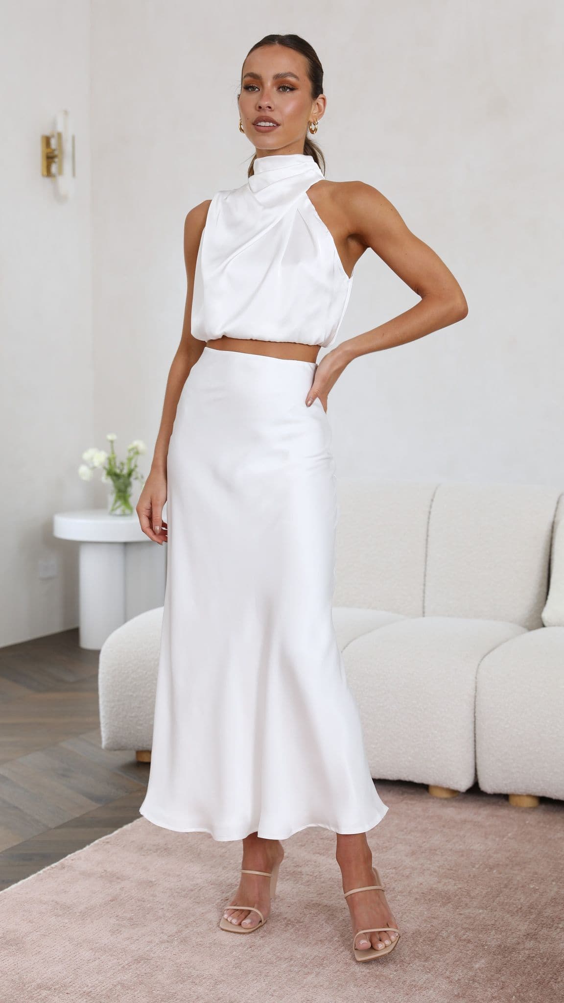 Esther Maxi Skirt - White