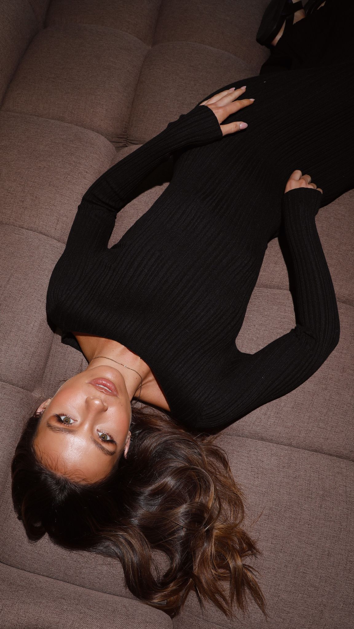 Senya Long Sleeve Dress - Black