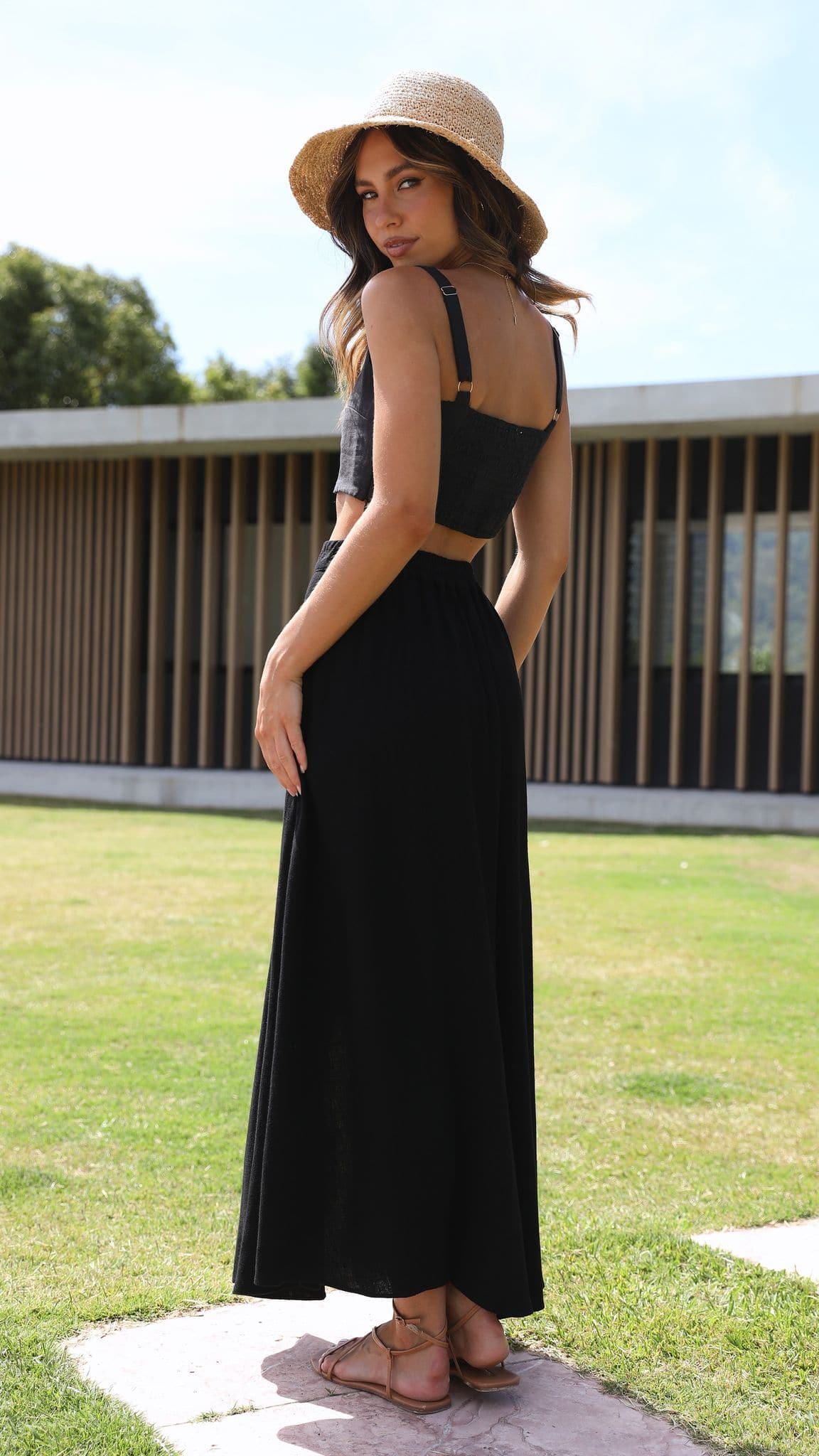 Hallie Maxi Skirt - Black