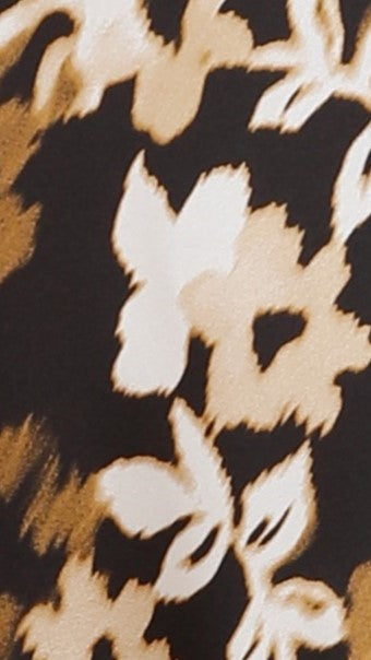 Rubie Maxi Dress - Black Floral