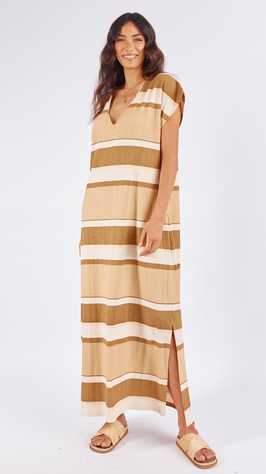 Makenzie Maxi Dress - Stripe Print
