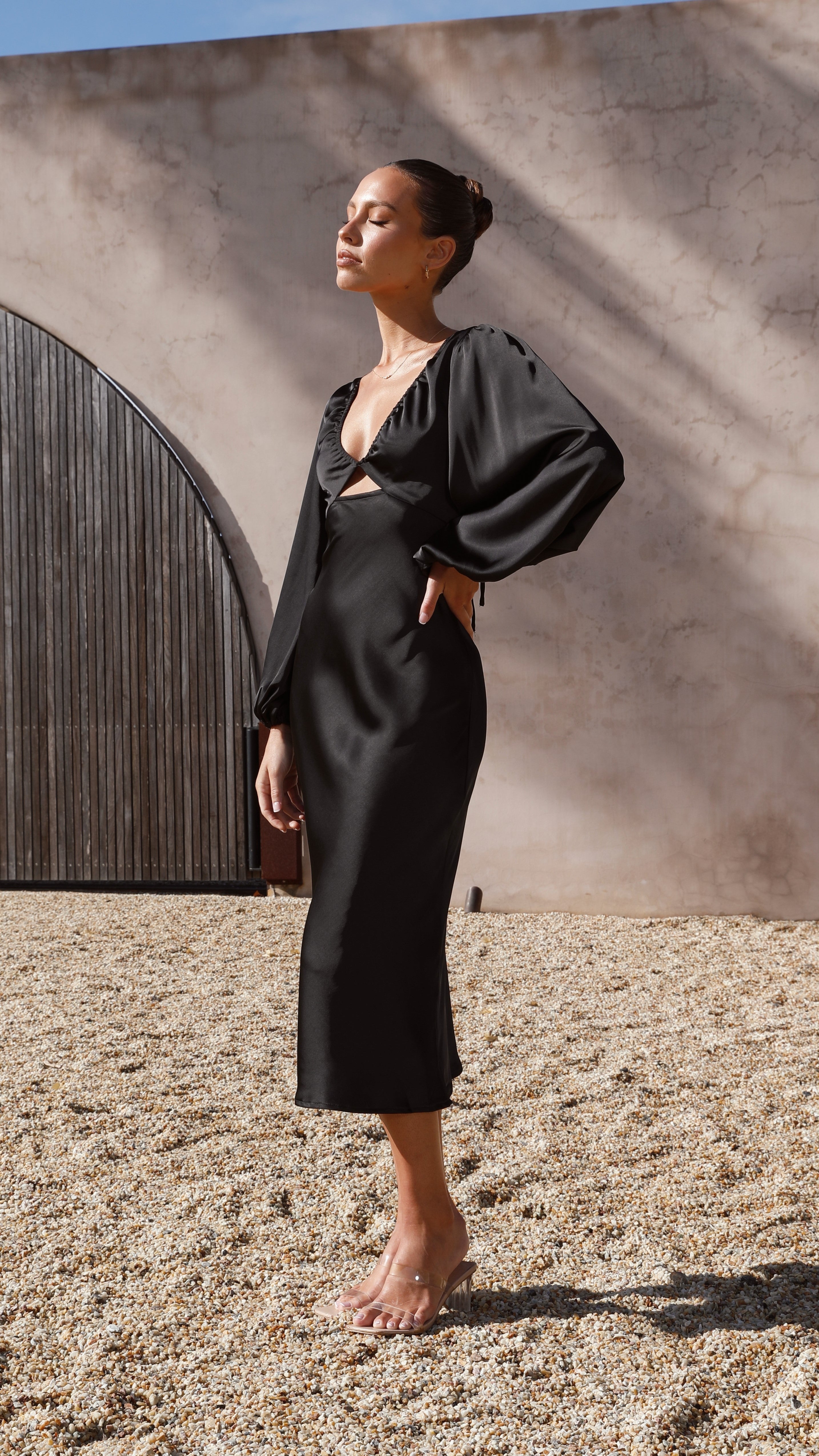 Cleo Midi Dress - Black