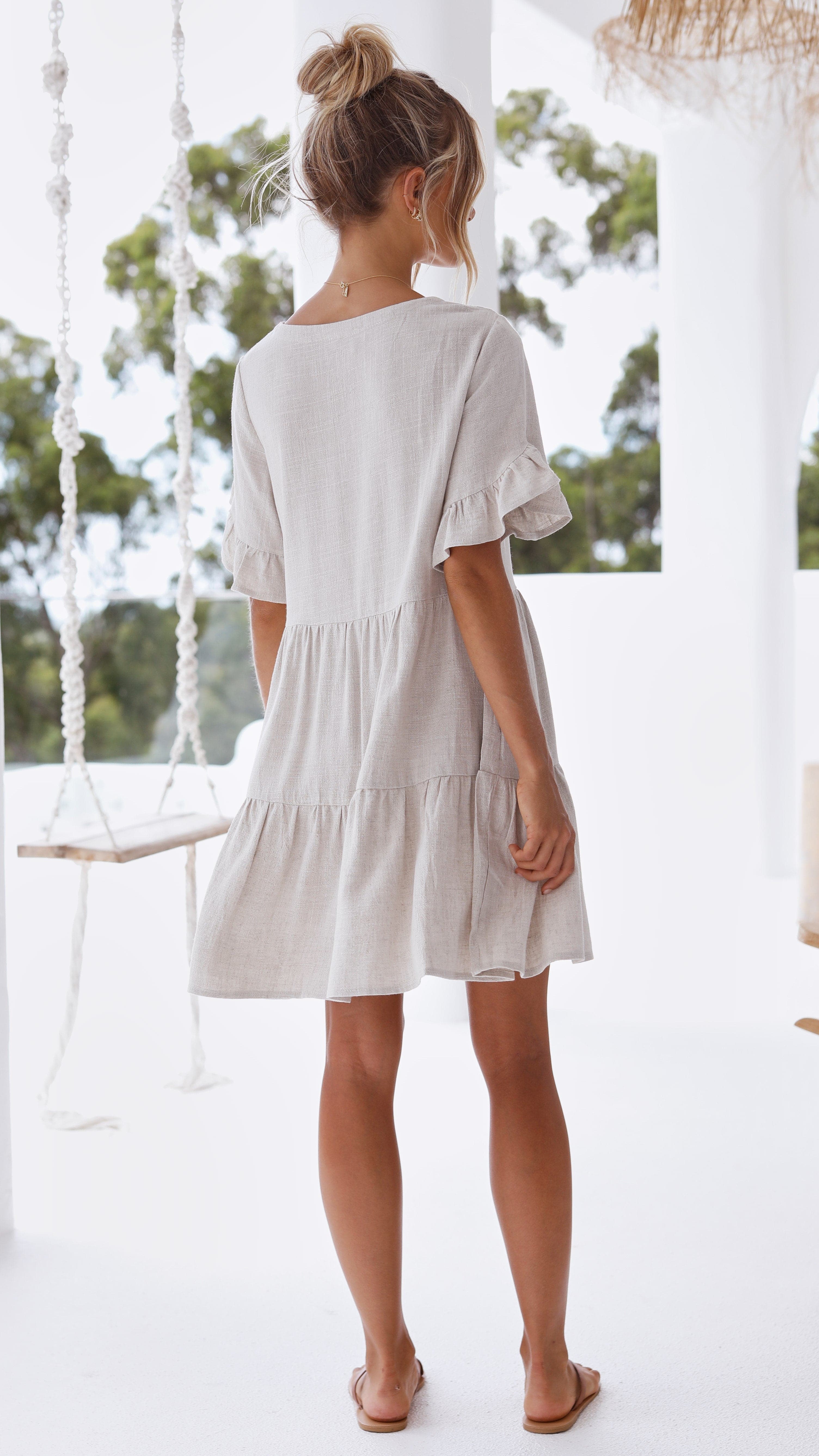 Mariah Mini Dress - Natural