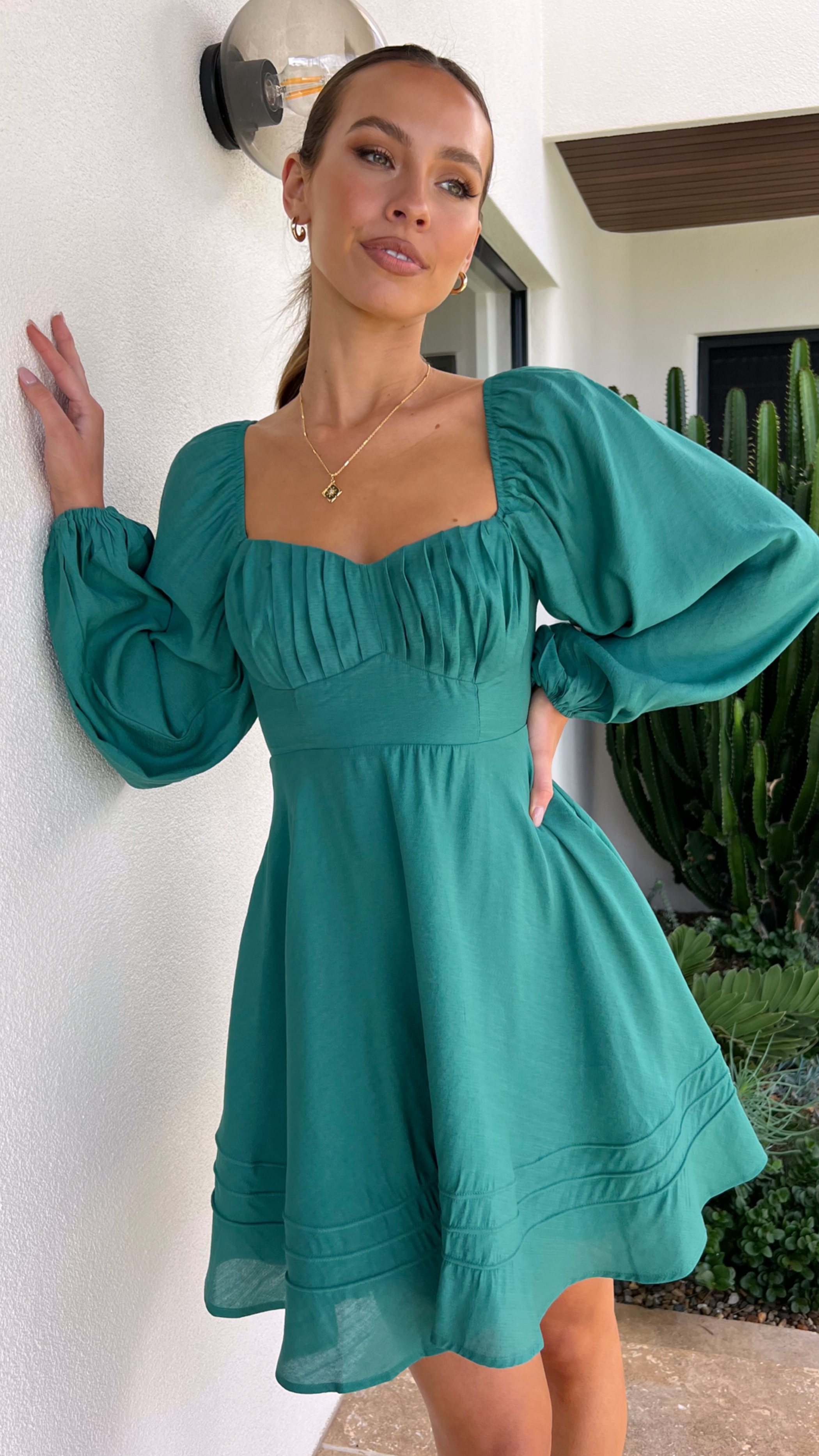 Lucy Mini Dress - Green