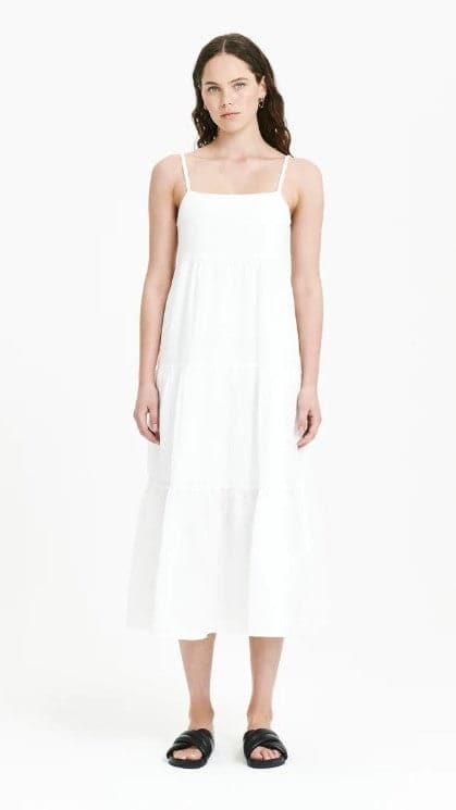 Austin Midi Dress - White