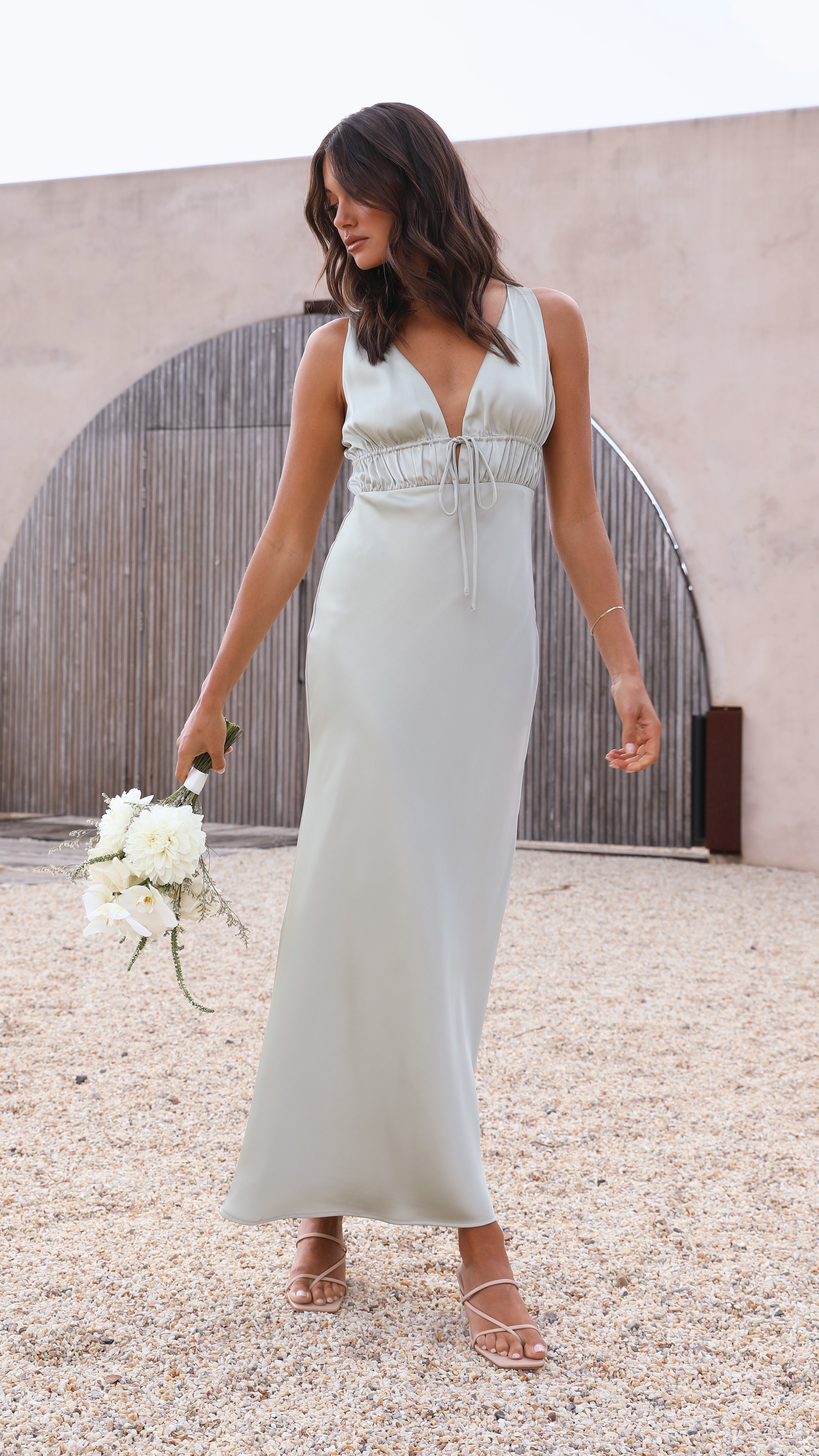 Amber Maxi Dress - Olive