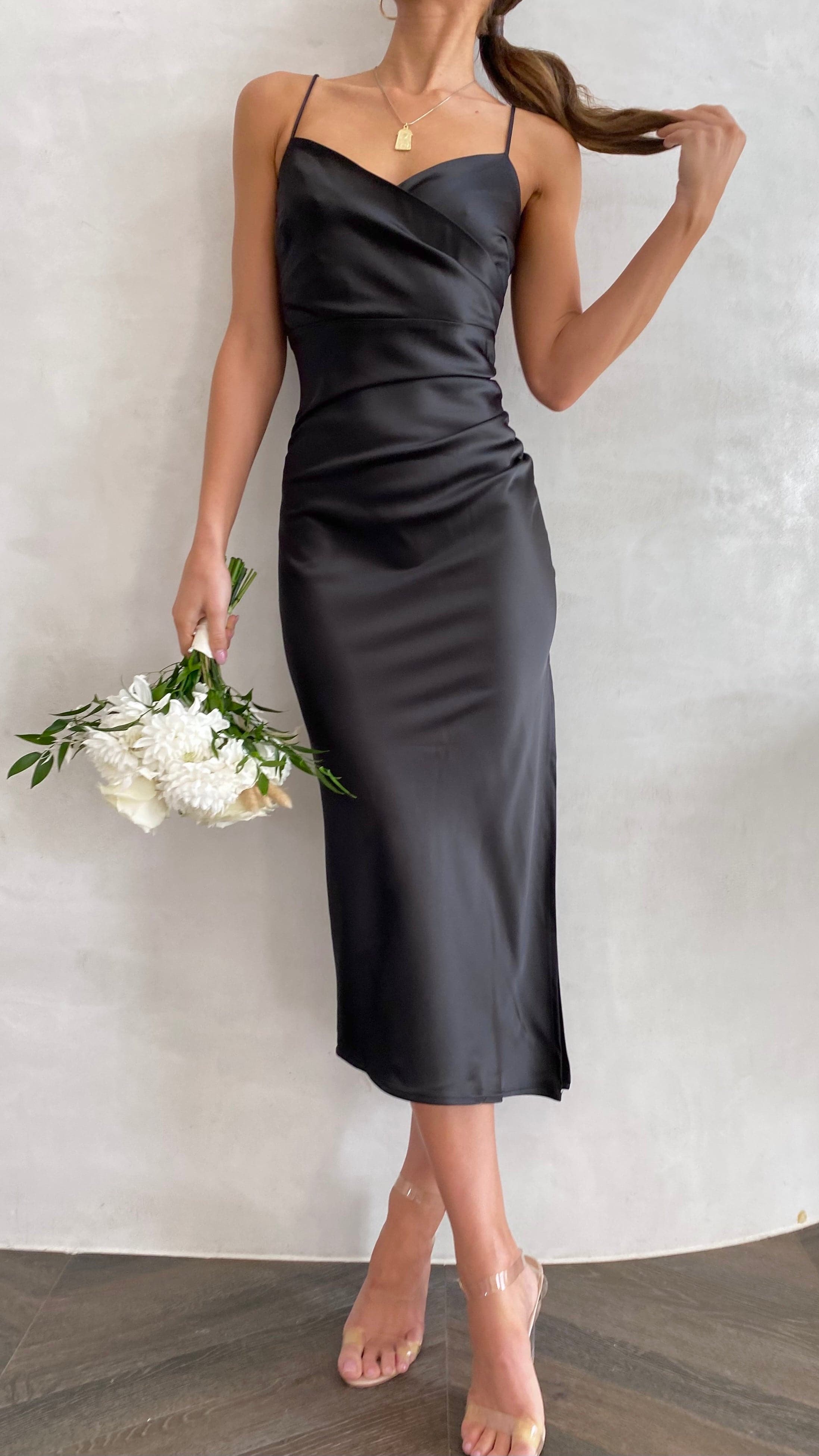 Monte Midi Dress - Black