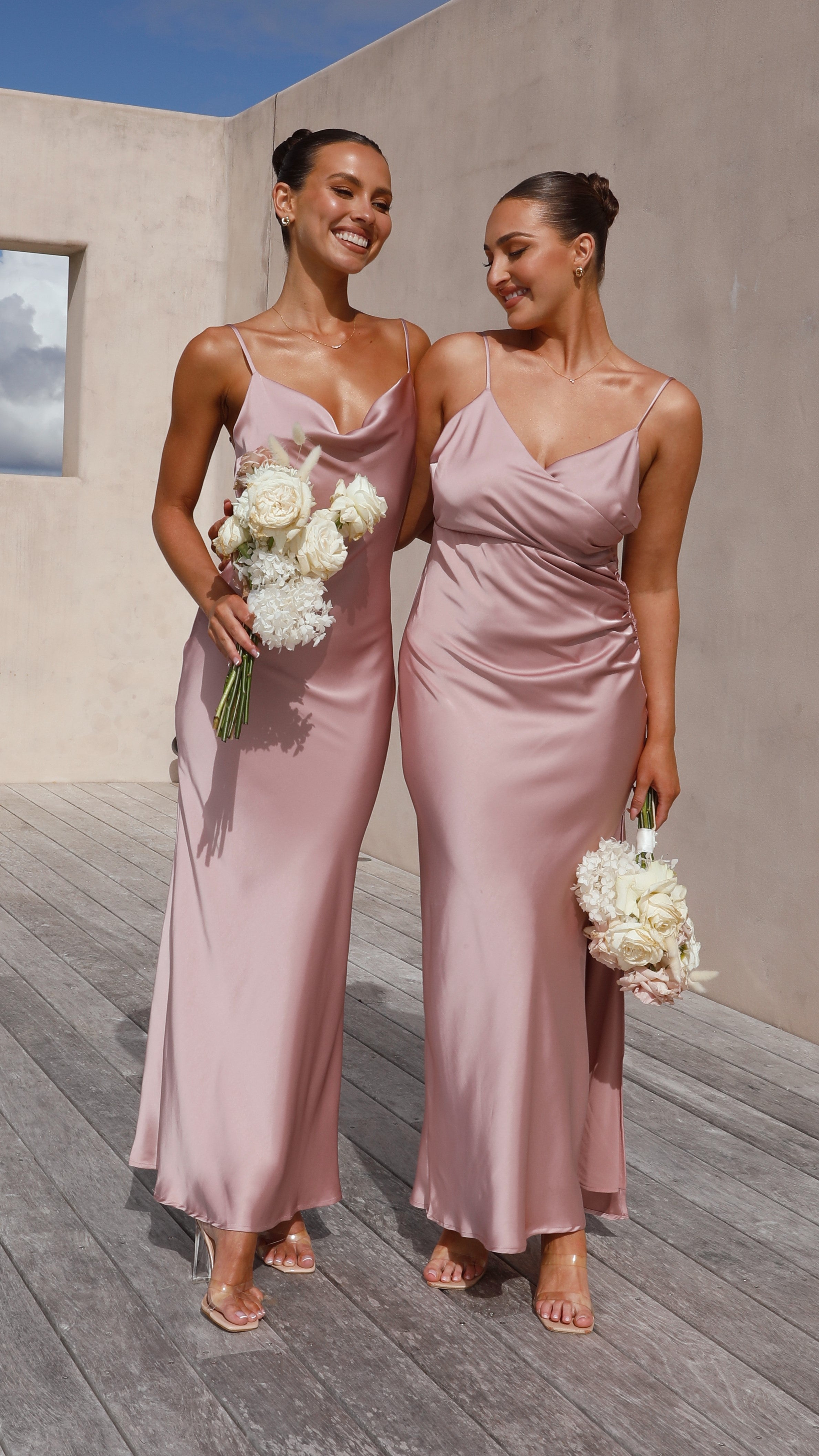 Ariana Maxi Dress - Dusty Pink